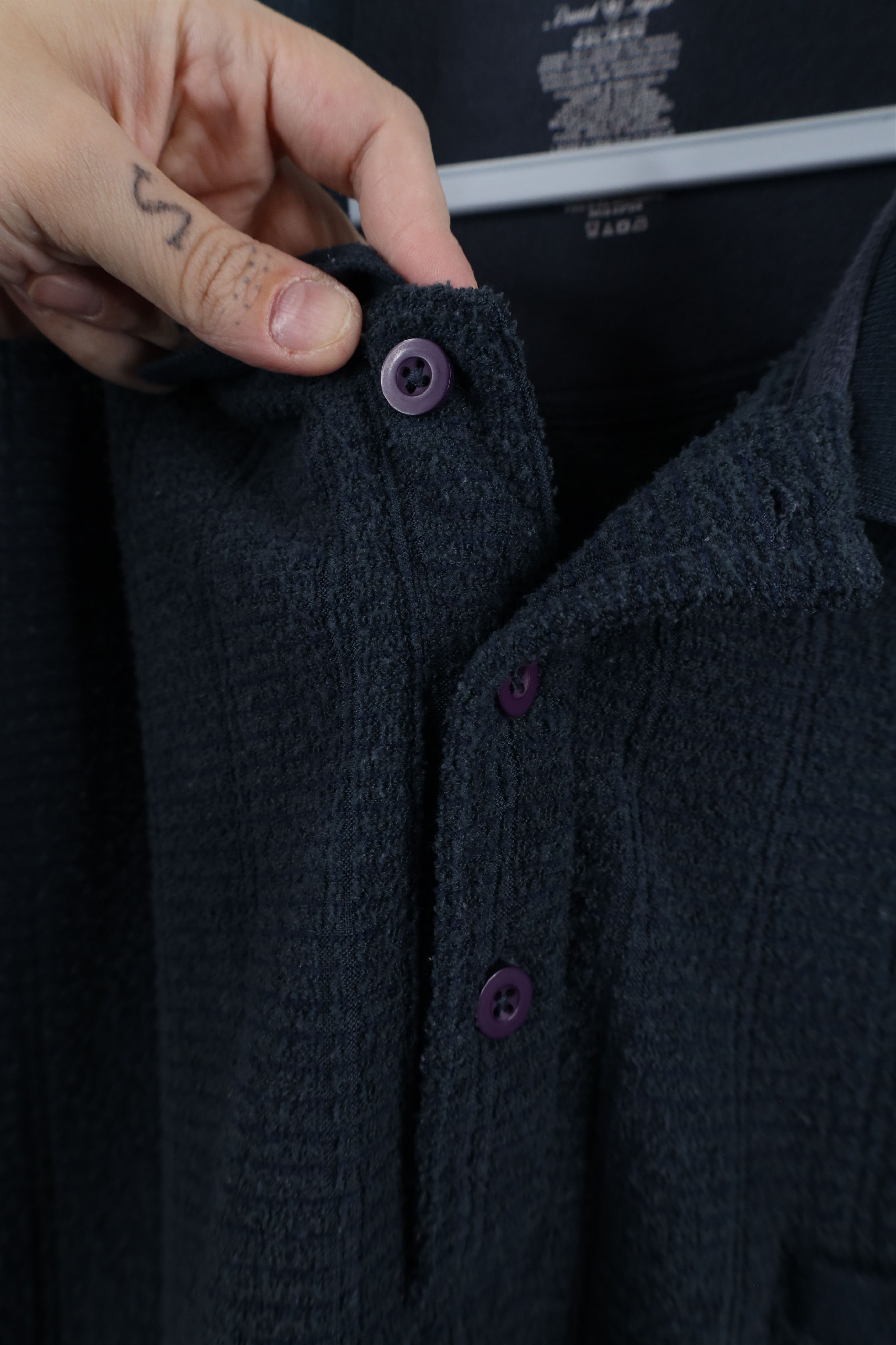 Vintage Vintage 90s Streetwear Collared Pullover Sweater Blue Size US XXL / EU 58 / 5 - 4 Thumbnail