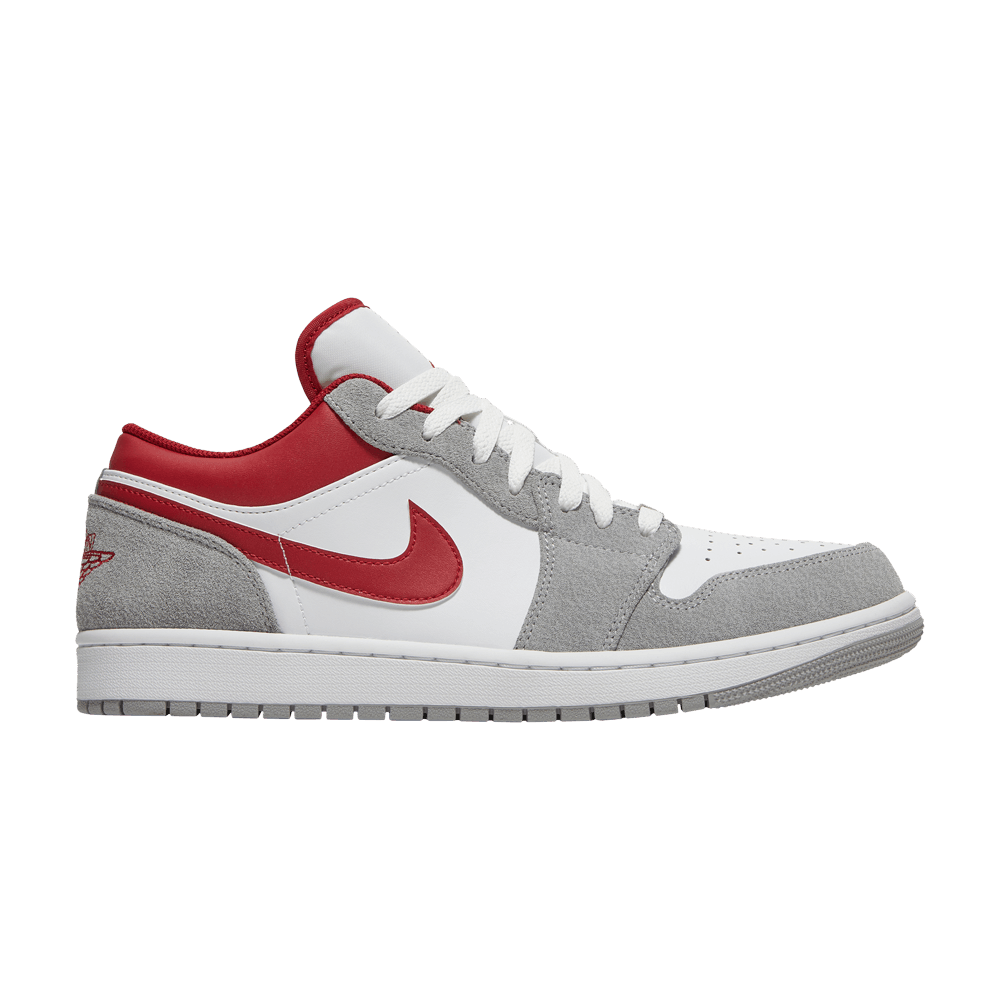 Jordan Brand Air Jordan 1 Low SE Light Smoke Grey Gym Red | Grailed