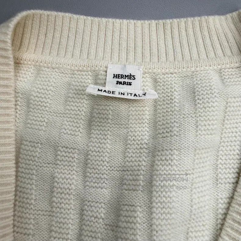 Hermes Hermes Milk white H logo wool vest Size XS / US 0-2 / IT 36-38 - 5 Thumbnail