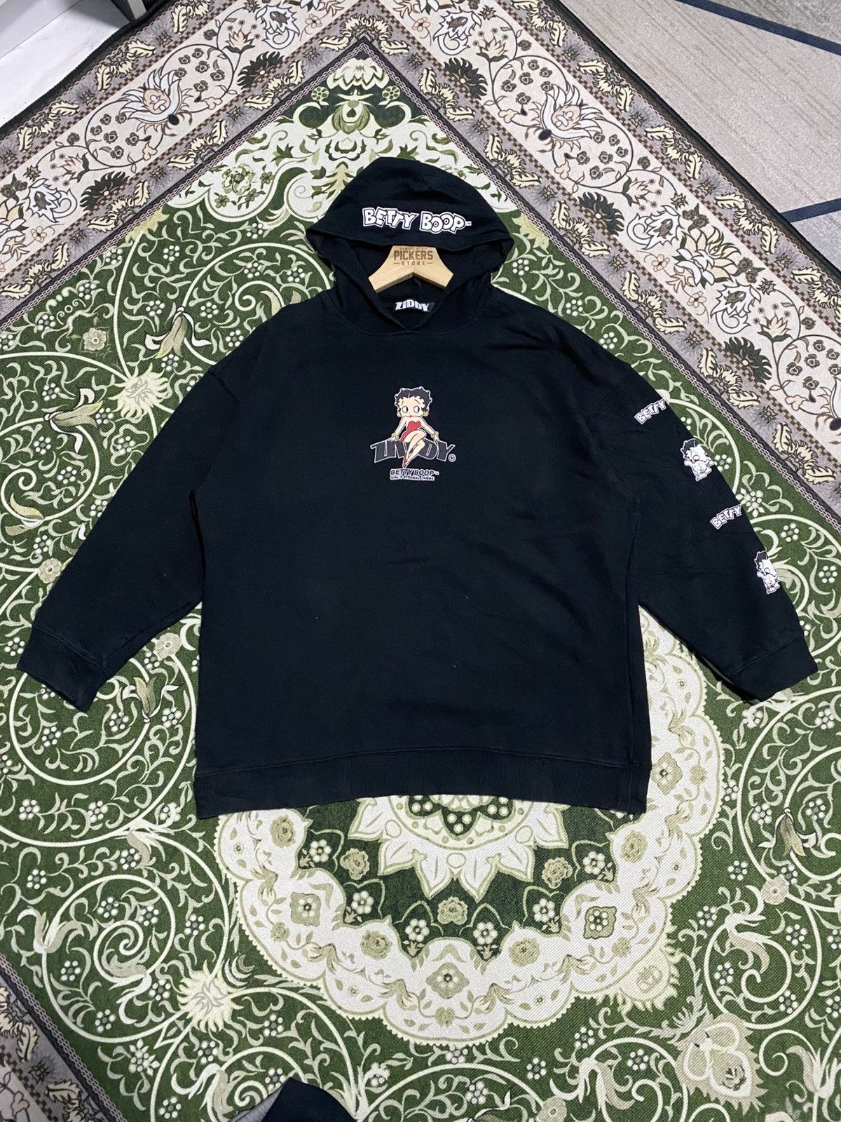 Other Betty Boop by Ziddy Black Hoodie Pullover Small Size Size S / US 4 / IT 40 - 1 Thumbnail