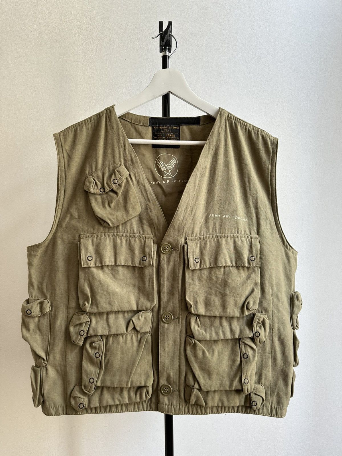 Vintage Army Ti-Tec Army Military Polo Ralph Style Multi Pocket Vest Size US M / EU 48-50 / 2 - 7 Thumbnail