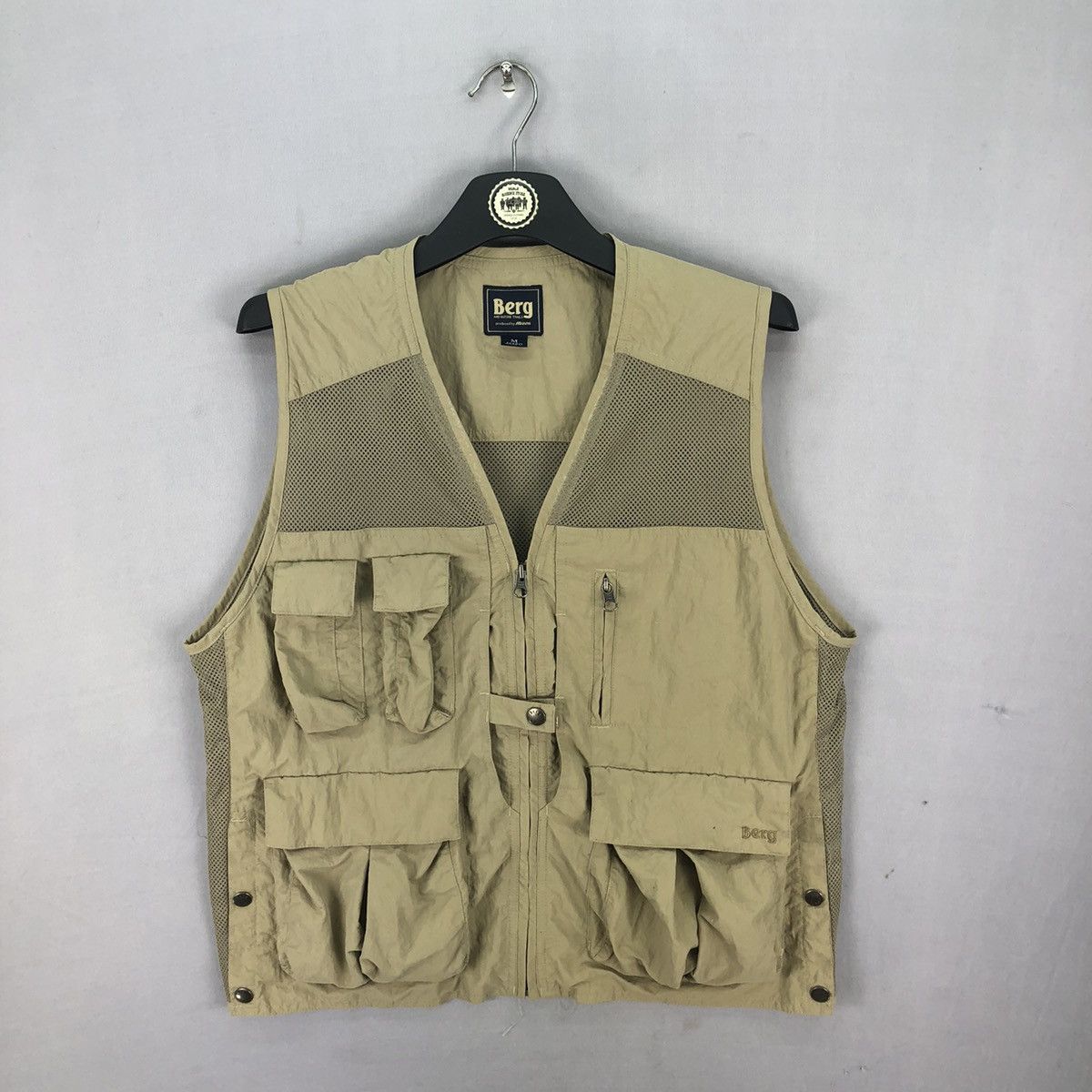 Mizuno Vintage 90's Berg x Mizuno Muti Pocket Vest Outdoor Gear Size US M / EU 48-50 / 2 - 1 Thumbnail