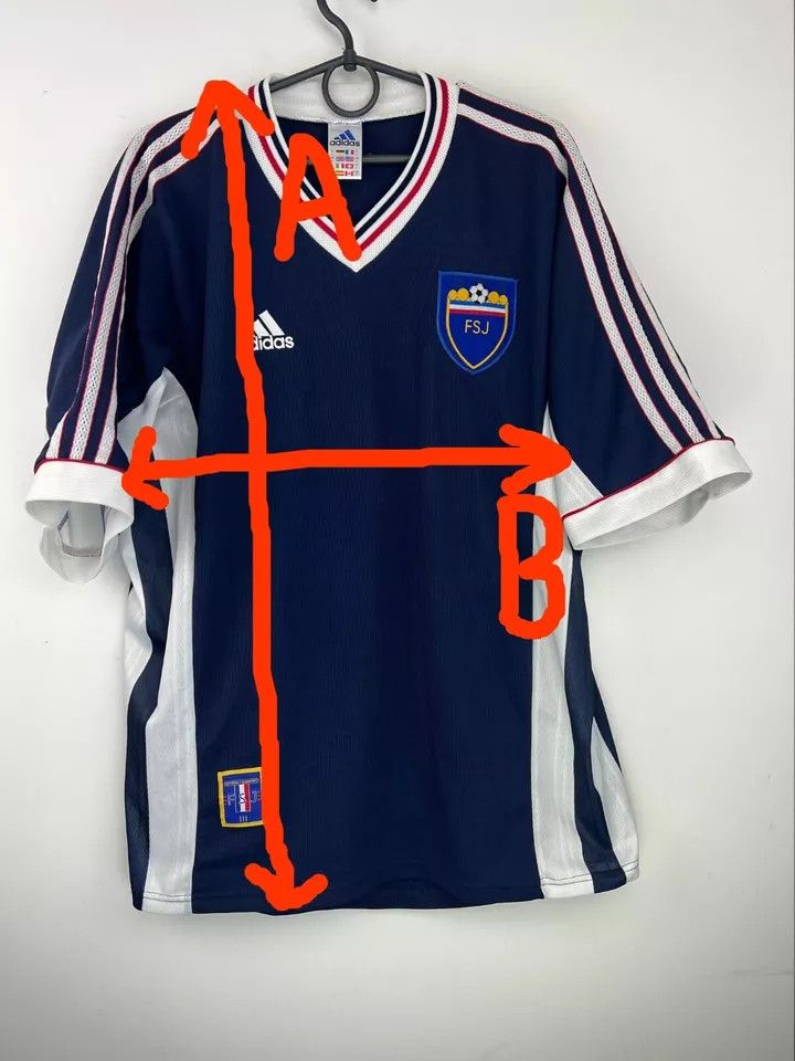 Vintage Vintage Yugoslavia 1998 - 2000 Home #7 Đorđević FOOTBALL Size US L / EU 52-54 / 3 - 6 Thumbnail