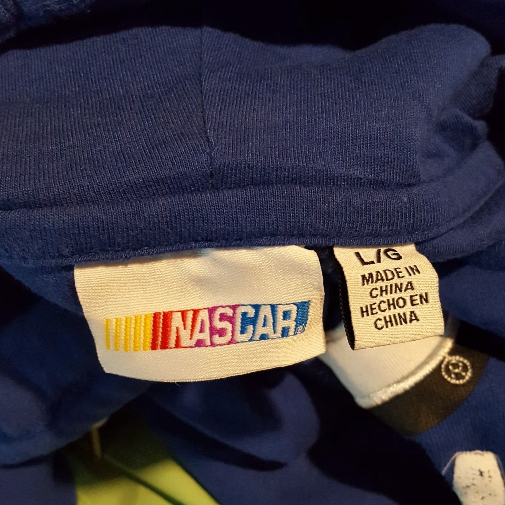 NASCAR VINTAGE NASCAR Jimmie Johnson Hoodie Shirt Men L Blue Crewneck Hooded Pullover Sweatshirt 90s College Sports USA Size US L / EU 52-54 / 3 - 7 Thumbnail