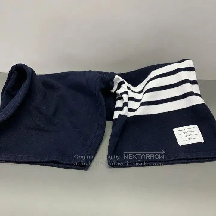 Thom Browne Thom Browne Classic Striped Navy Blue Shorts. Size US 34 / EU 50 - 6 Thumbnail