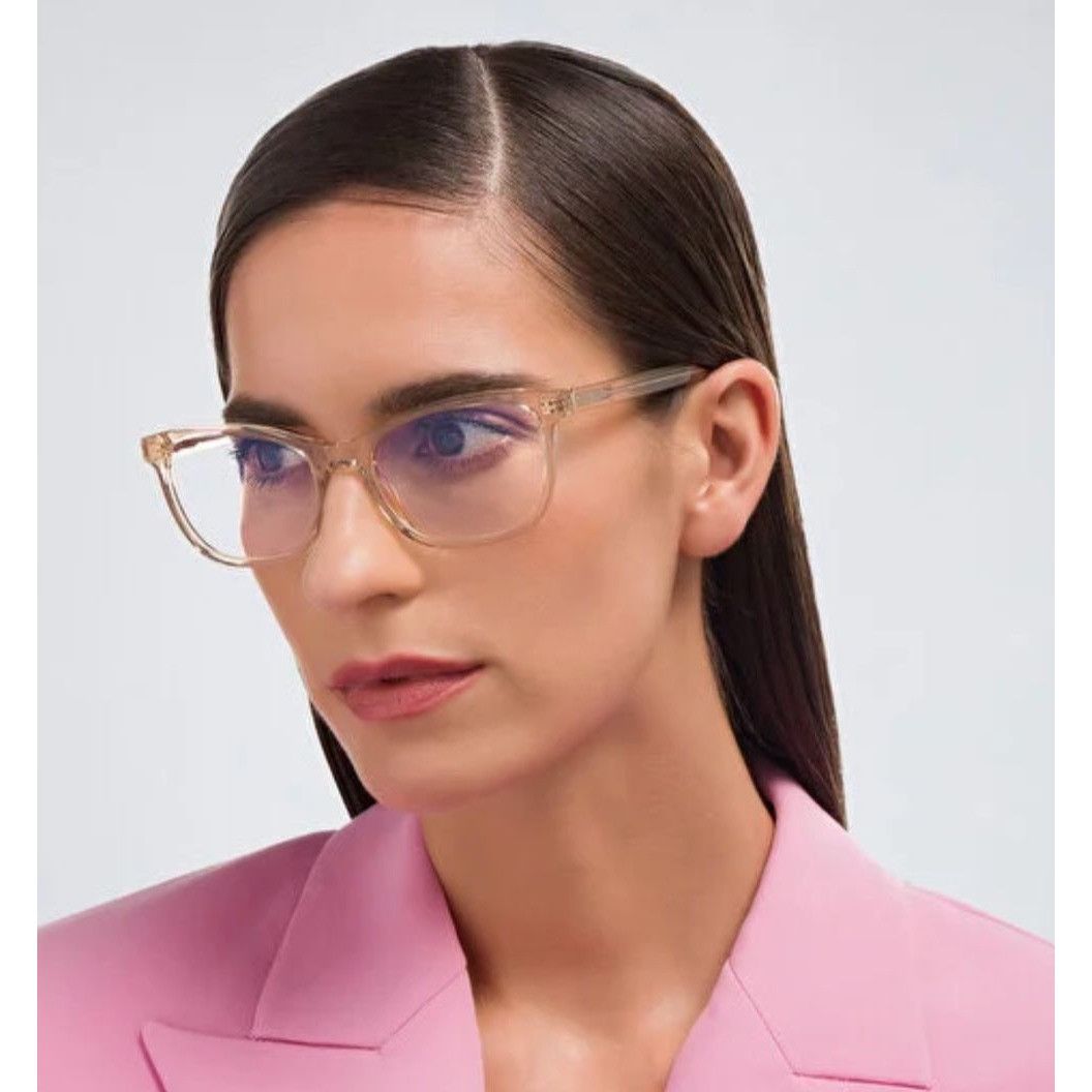 image of YVES Saint Laurent New Saint Laurent Sl M121 - 003 Nude Eyeglasses, Women's