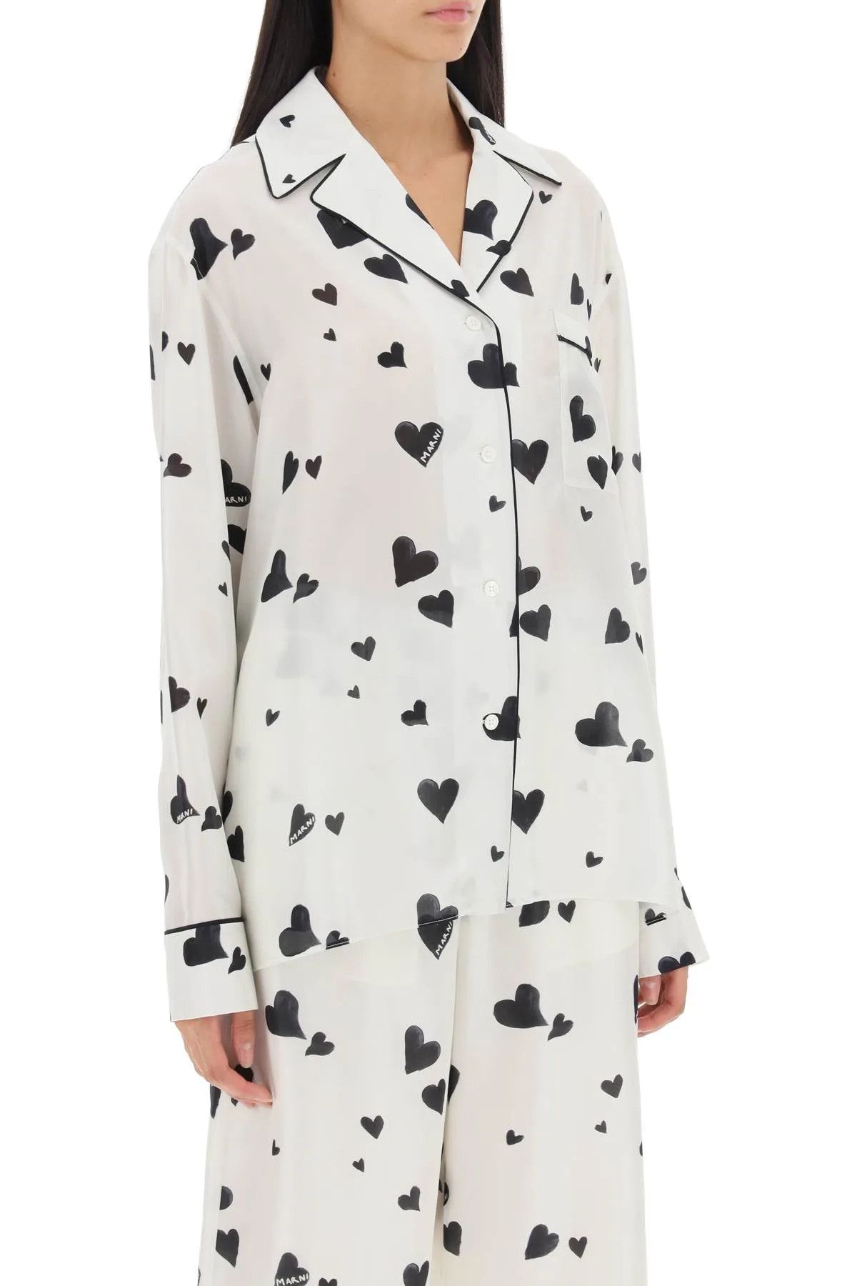Marni o1w1db10125 Shirt in White Size XXL / US 16-18 / IT 52-54 - 2 Thumbnail