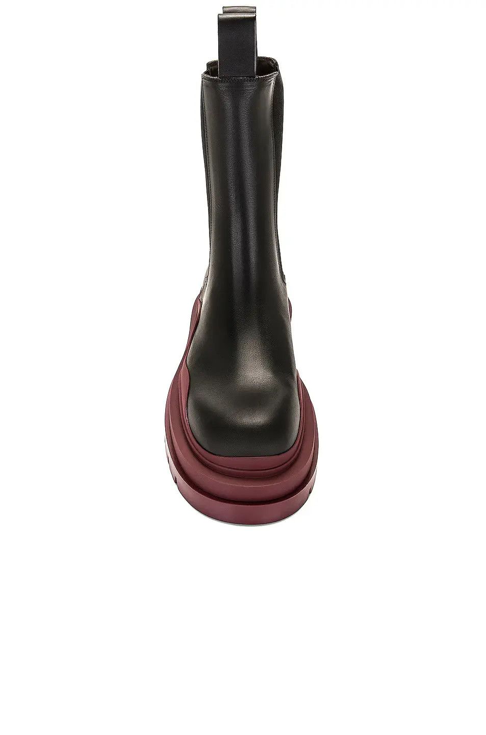 Bottega Veneta o1loc1c0824 630284 Tire Chelsea Boot in Black & Cherry Size US 10 / EU 43 - 3 Thumbnail