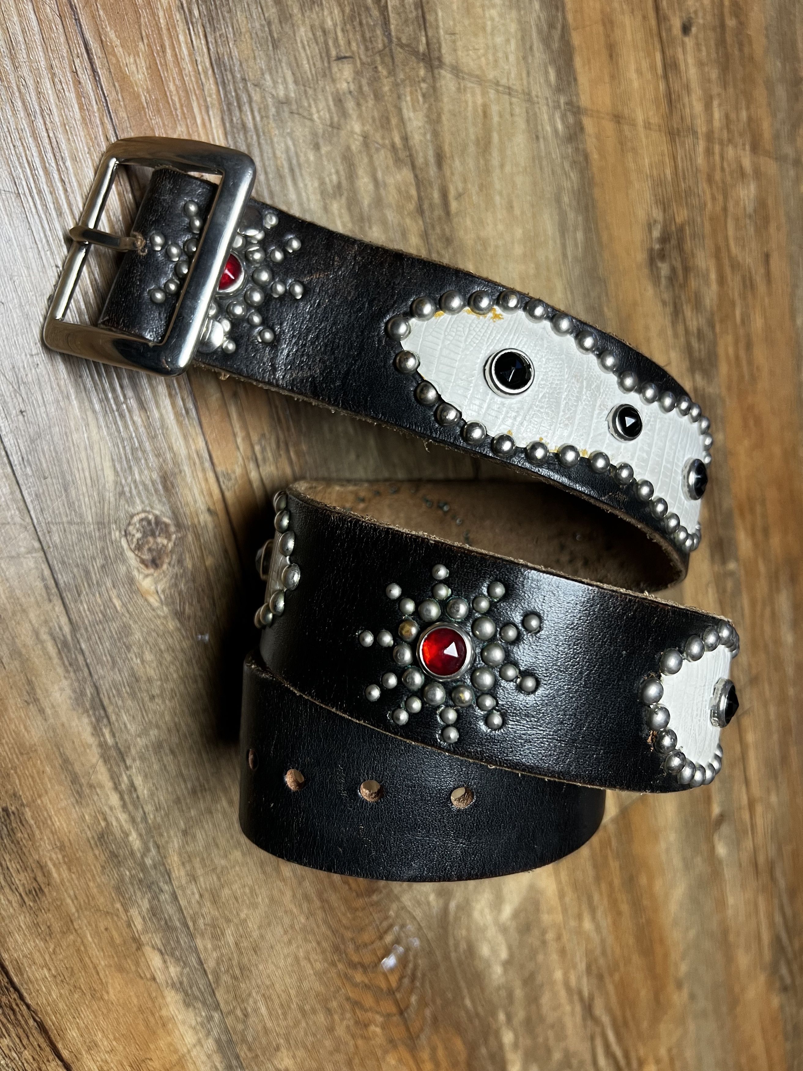 Hollywood Trading Company Vintage HTC Hollywood Trading Co. Style Hand Studded Belt Size 30 - 3 Thumbnail
