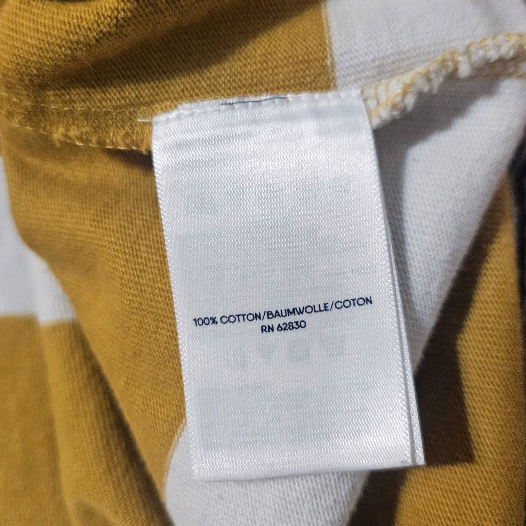 Lands' End Lands End Rugby Shirt Men’s Size Large 42-44 Blue Yellow White Striped Cotton Size US L / EU 52-54 / 3 - 4 Thumbnail
