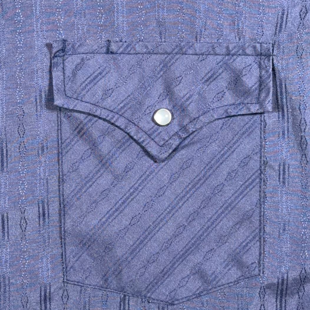Vintage VINTAGE Ely Cattleman Western Shirt Adult LARGE Blue Pearl Snap Cowboy Dobby 90s Size US L / EU 52-54 / 3 - 4 Thumbnail