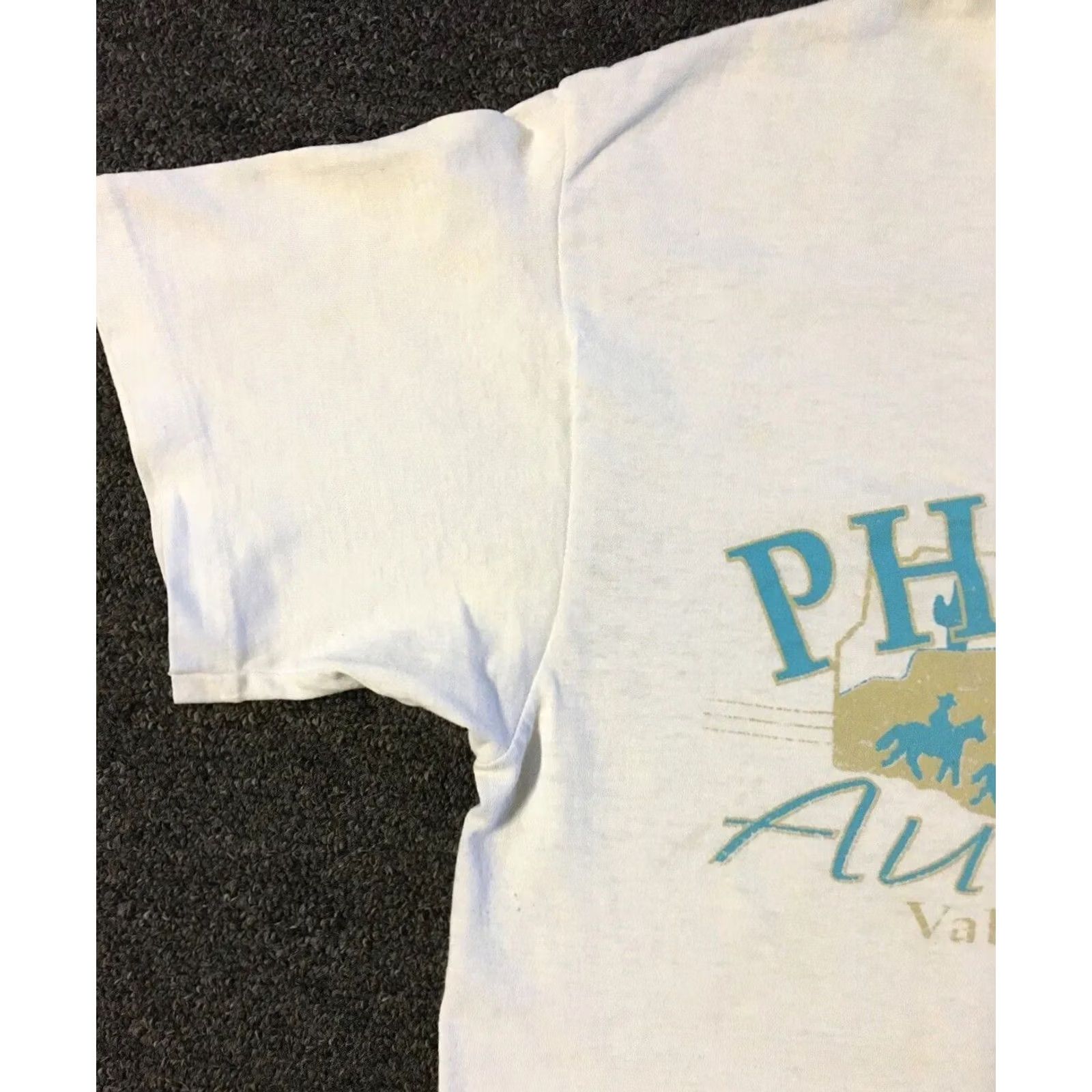 Vintage VINTAGE Phoenix Arizona Faded Distressed Shirt S White Sun 90s Grunge Biker Rockabilly Desert USA Men's T-Shirt Size US S / EU 44-46 / 1 - 6 Thumbnail
