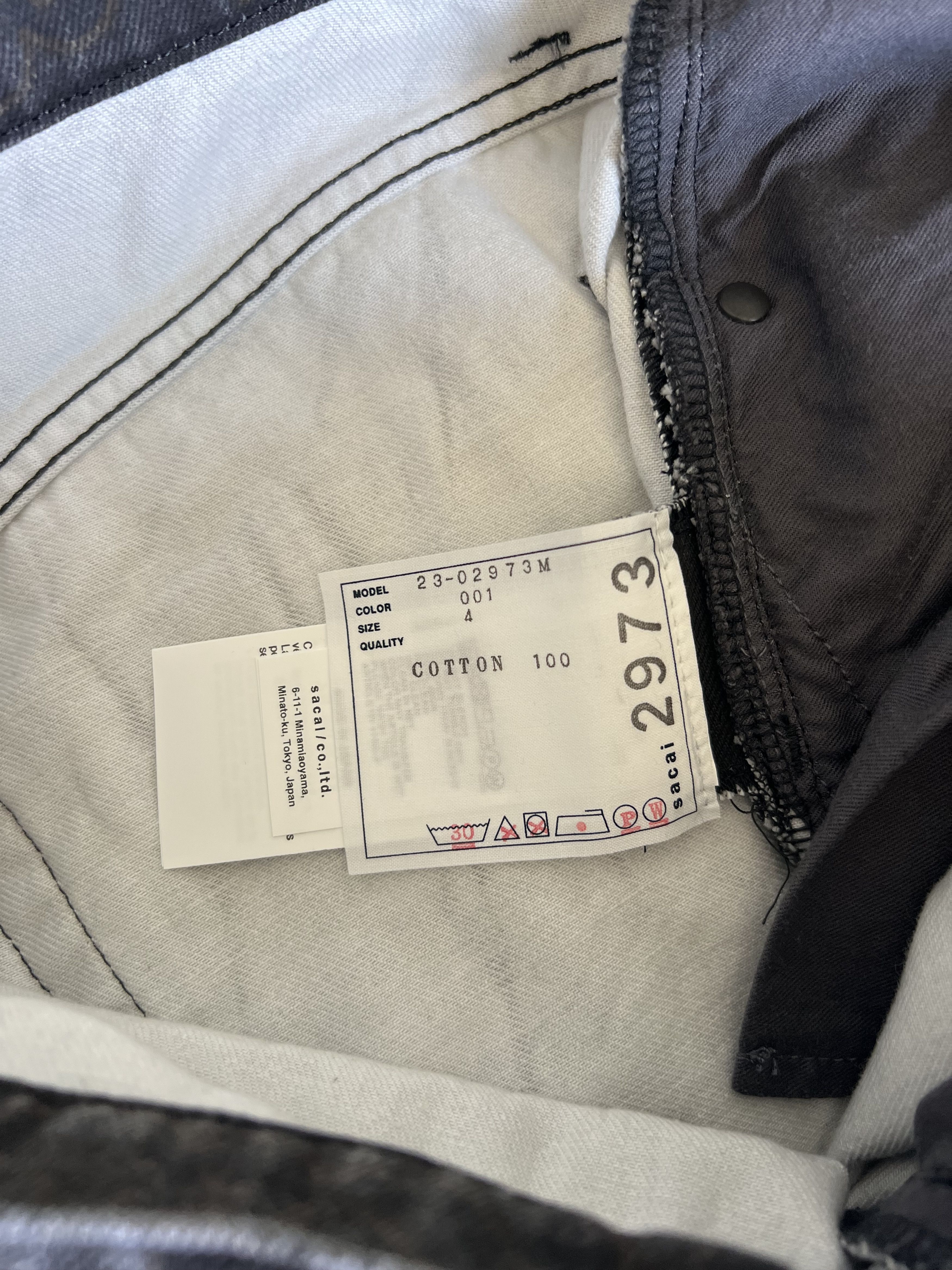 Sacai Sacai Eric Haze Denim Jeans in Black Size US 34 / EU 50 - 8 Thumbnail