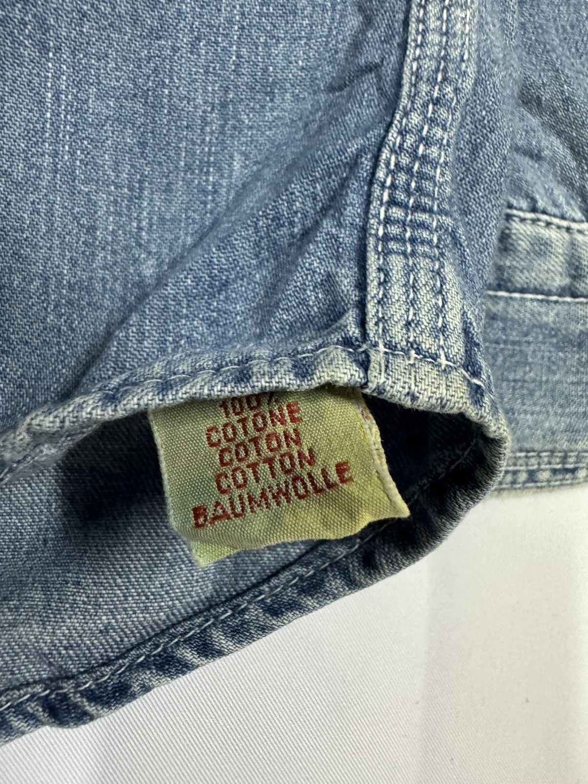 Replay × Vintage Vtg🔥90’s Replay Base Denim Shirt Made In Italy Size US M / EU 48-50 / 2 - 12 Thumbnail