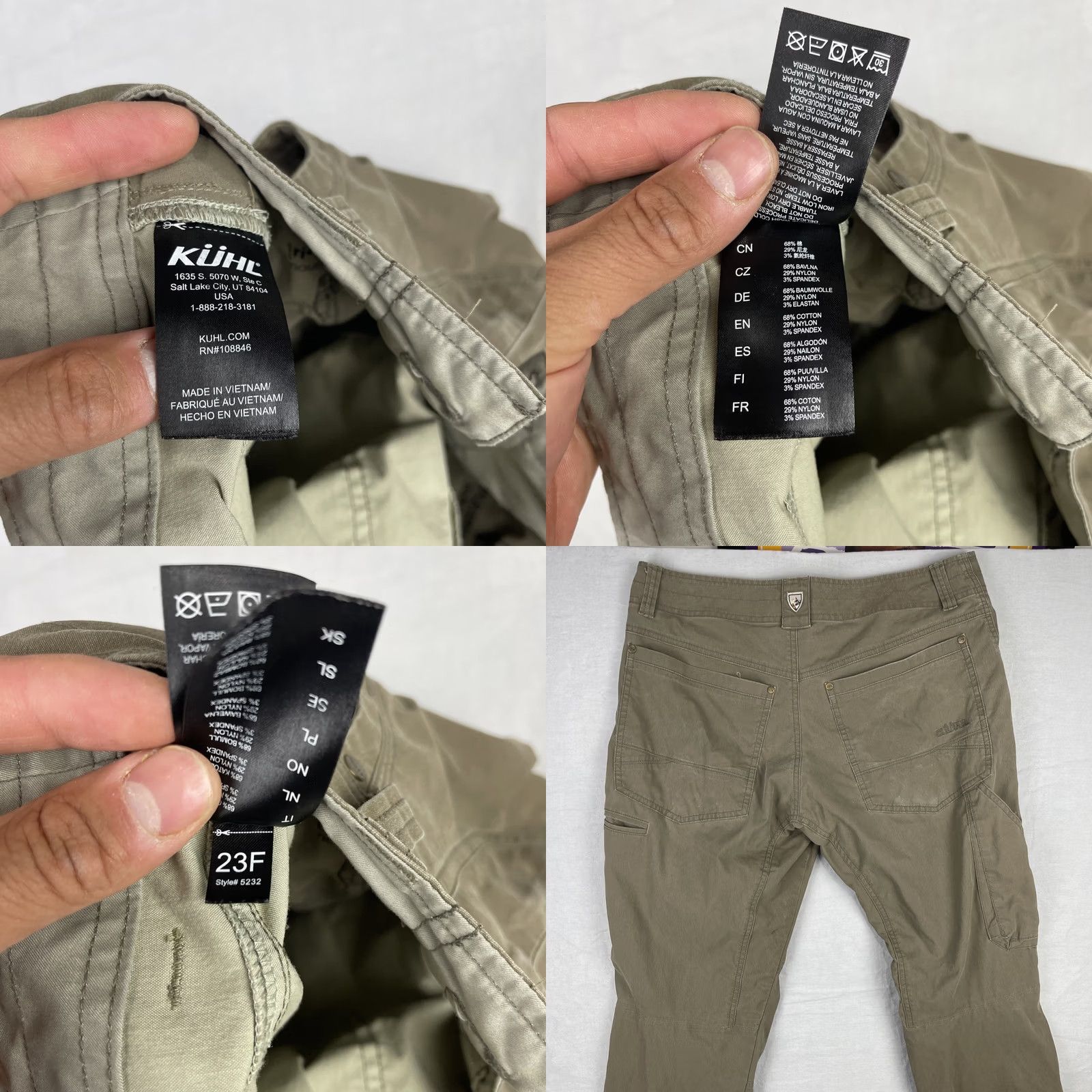 Vintage Kuhl Revolvr Pants Mens 32x30 Brown Vintage Patina Dye Outdoors Carpenter Workwear Pants Size US 32 / EU 48 - 9 Thumbnail