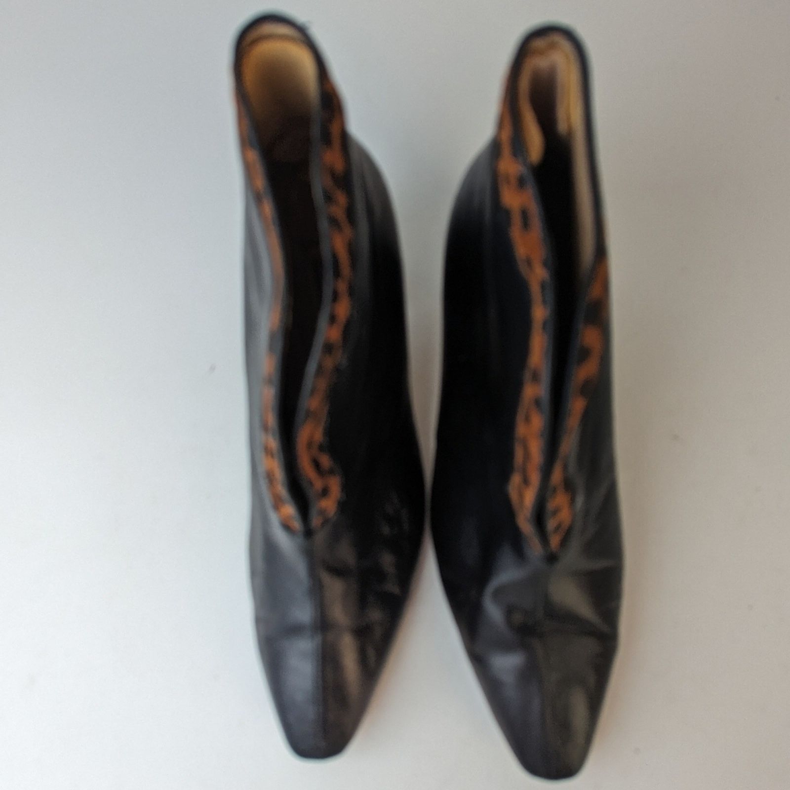 Vintage Vintage 80's Stefani Leather Ankle Boots - 7M Size US 7 / IT 37 - 2 Thumbnail