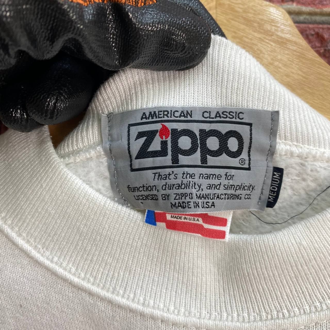 Rare 🔥Vintage 90S Zippo Classic Big Spell crewneck JUMPER