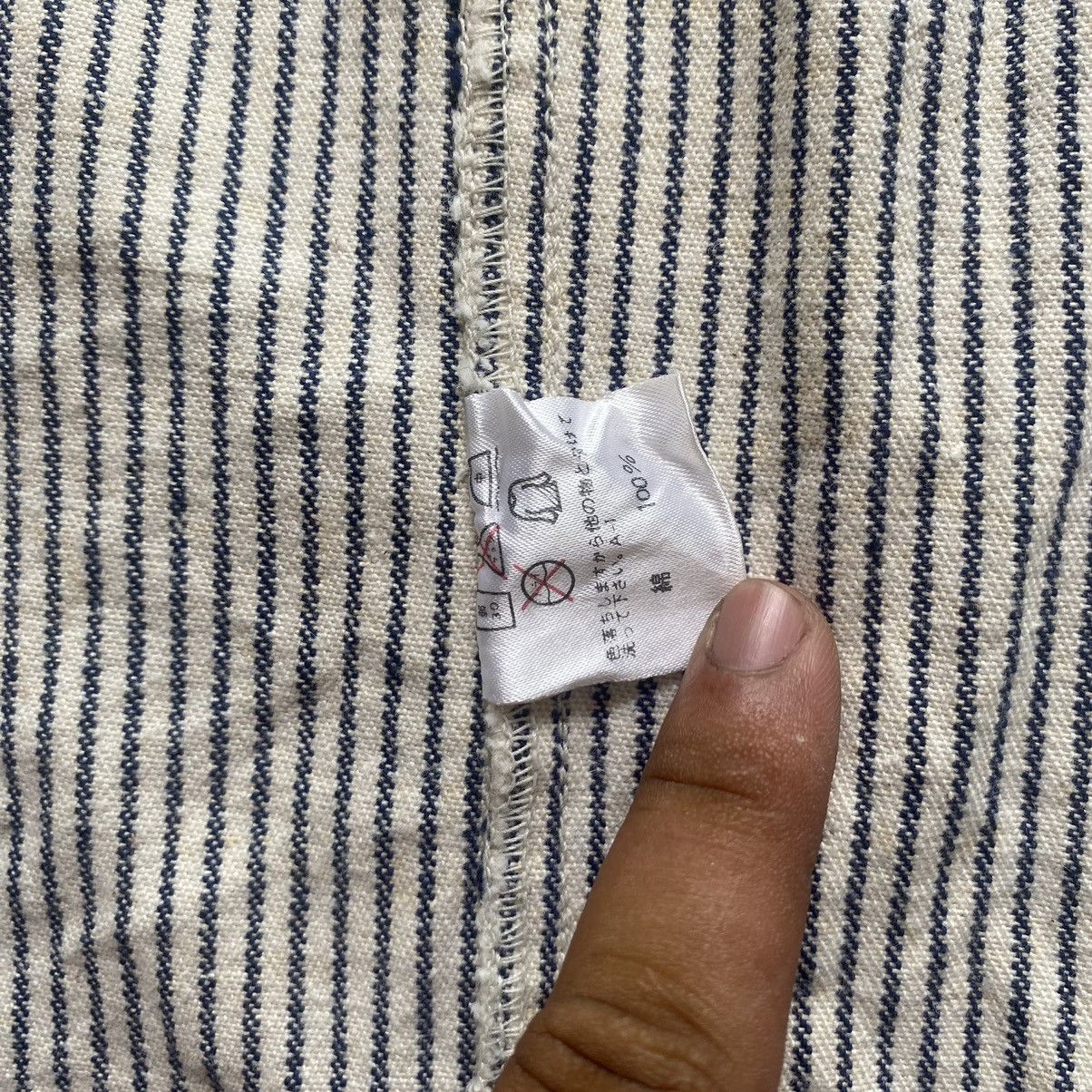 Issey Miyake Vintage Issey Miyake Hickory Stripe Overalls Dress Size S / US 4 / IT 40 - 18 Thumbnail