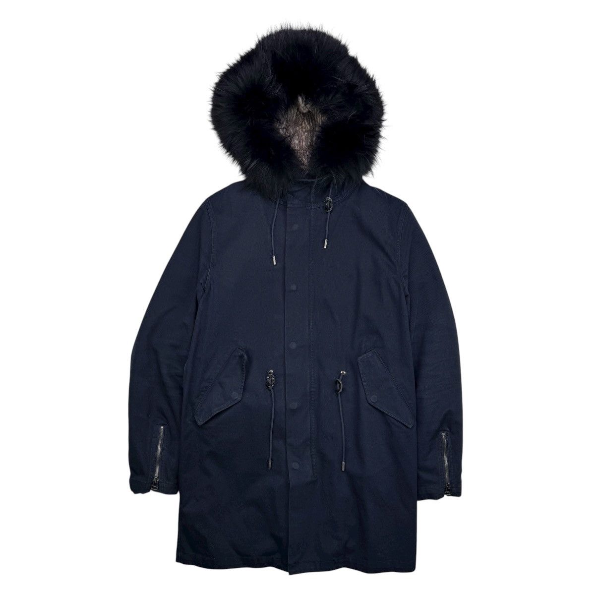 Yves Salomon YVES SALOMON HOMME RABBIT FUR PARKA Size US M / EU 48-50 / 2 - 2 Thumbnail