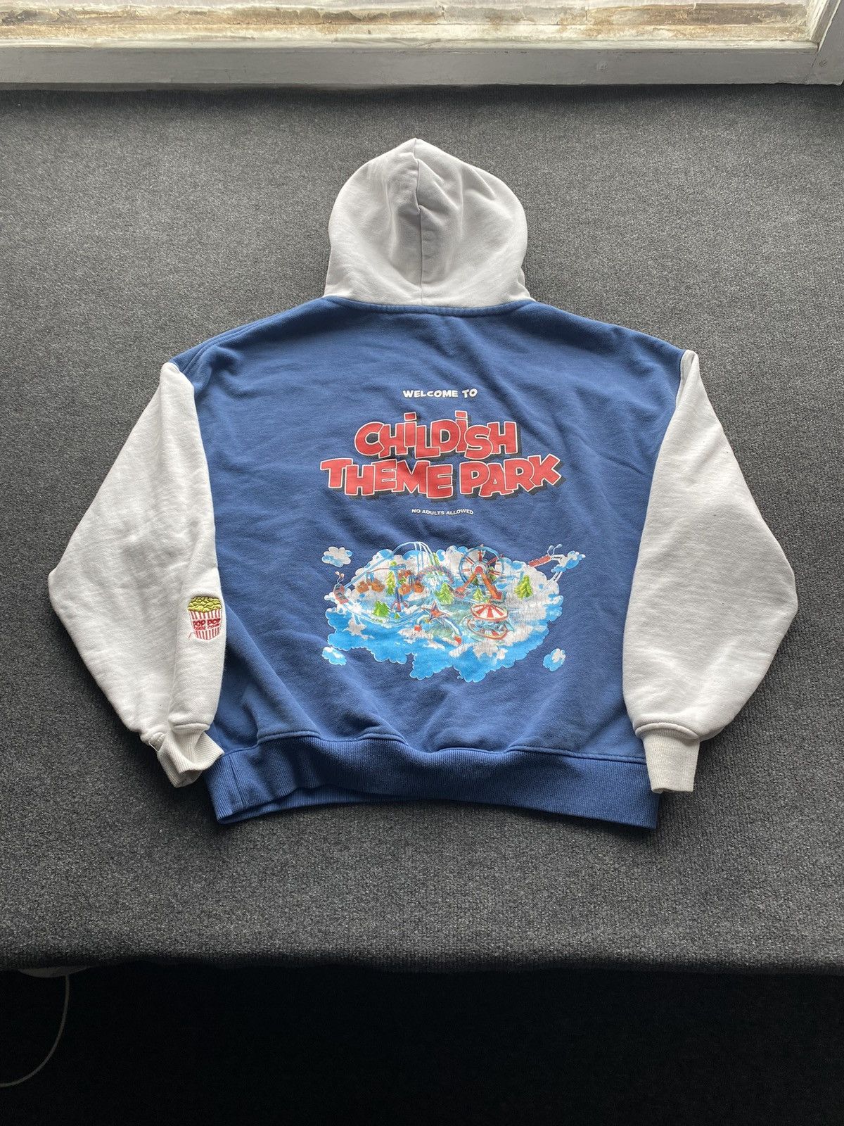 Other 🔥Childish Theme park blue oversized hoodie mens s Size US S / EU 44-46 / 1 - 1 Thumbnail