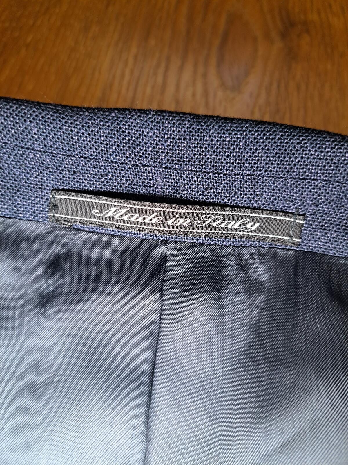 Zanella Zanella Loro Piana Sport Coat 44R Navy Linen Virgin Wool Size 44R - 5 Thumbnail