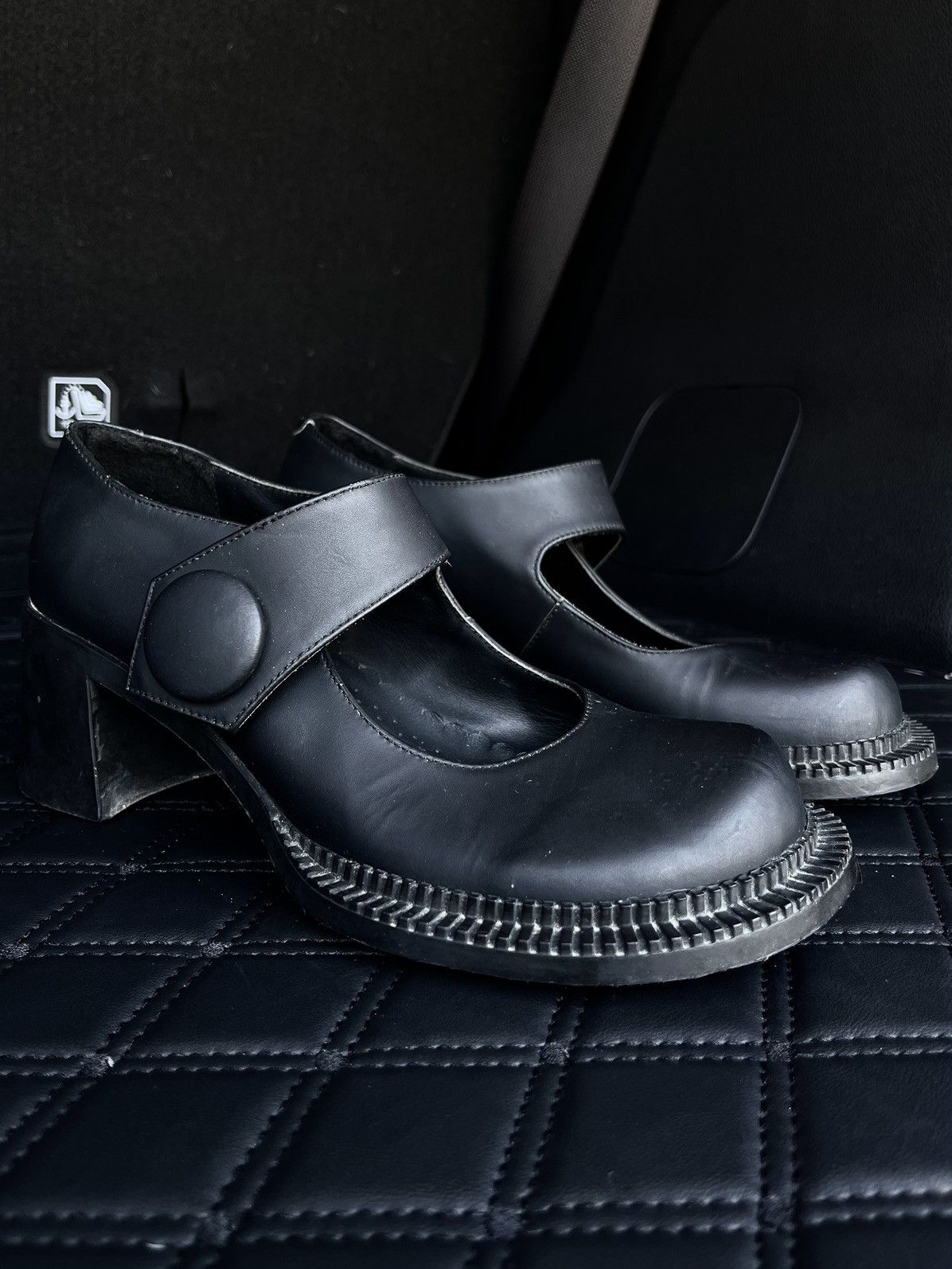 Maison Margiela Fall 2019 Maison Margiela Chunky Mary Jane Heels Size US 5 / IT 35 - 3 Thumbnail