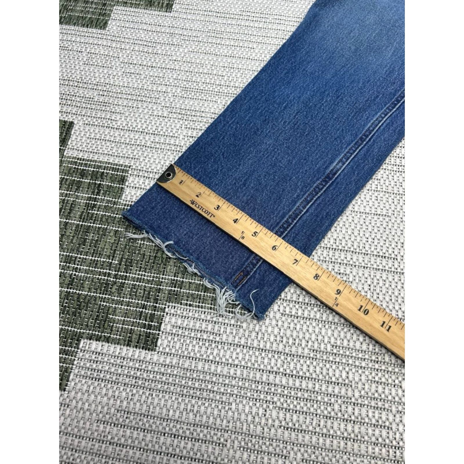 Abercrombie & Fitch Abercrombie & Fitch Curve Love The 90s Straight Jeans Women 28 Blue Logo 30x28 Size 28" / US 6 / IT 42 - 4 Thumbnail