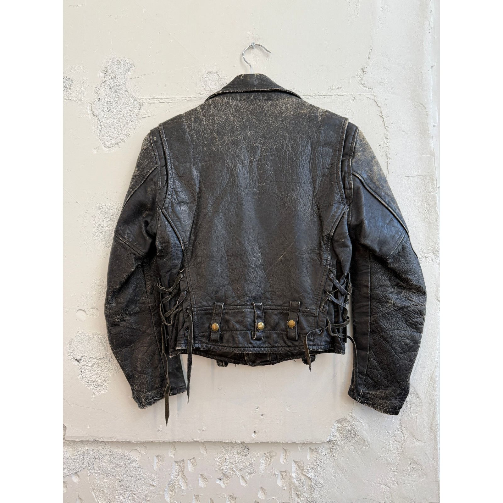 Vintage Vintage Taubers of California 60's Leather Moto Jacket Size US M / EU 48-50 / 2 - 2 Thumbnail
