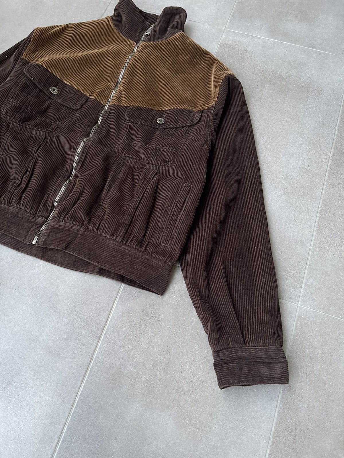 Ahluwalia !DS! AW23 Ahluwalia Iniquity Two Tone Corduroy Brown Jacket Size US L / EU 52-54 / 3 - 12 Thumbnail