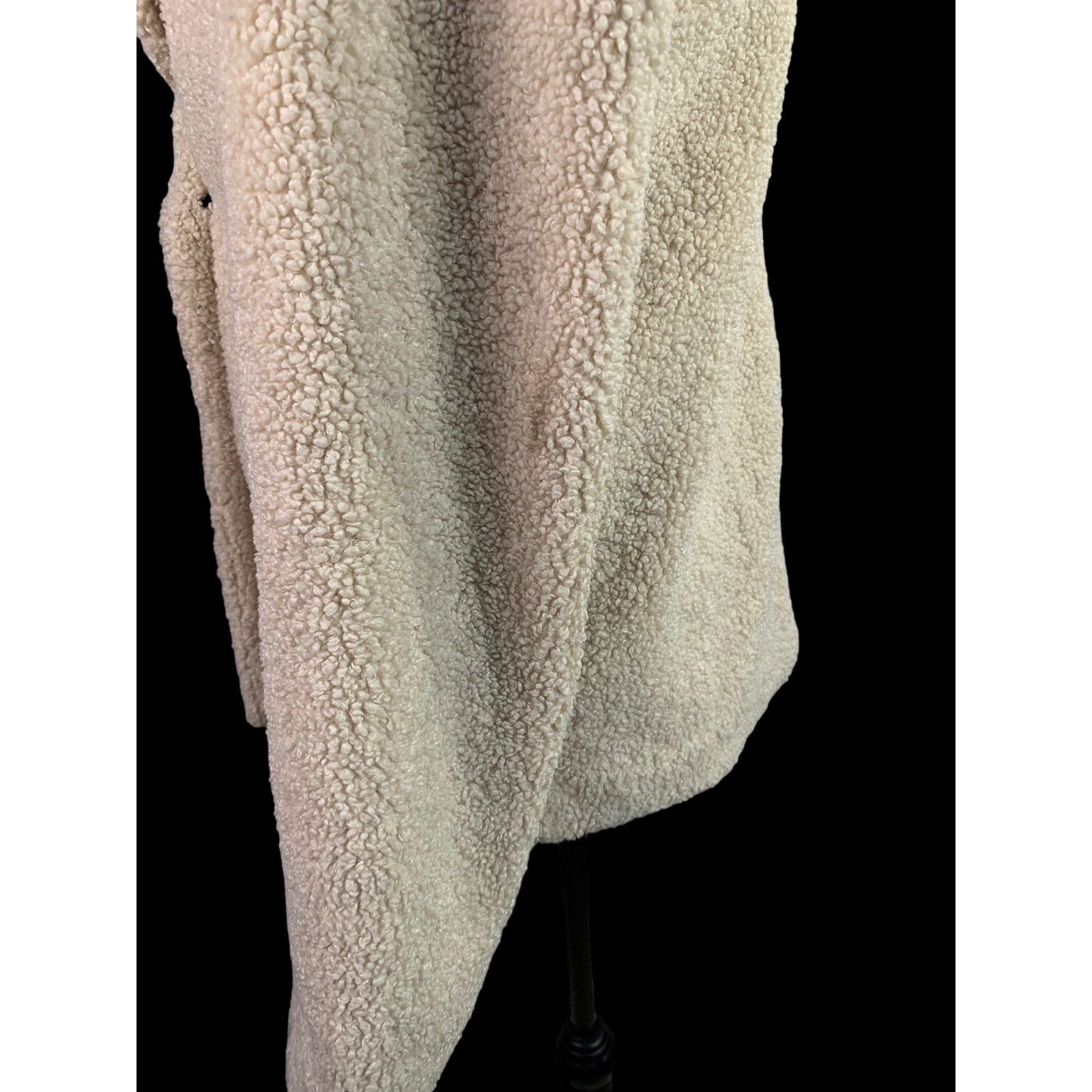 Sanctuary Anthropologie Sanctuary Women's Small Faux Fur Jacket Cream Size S / US 4 / IT 40 - 8 Thumbnail