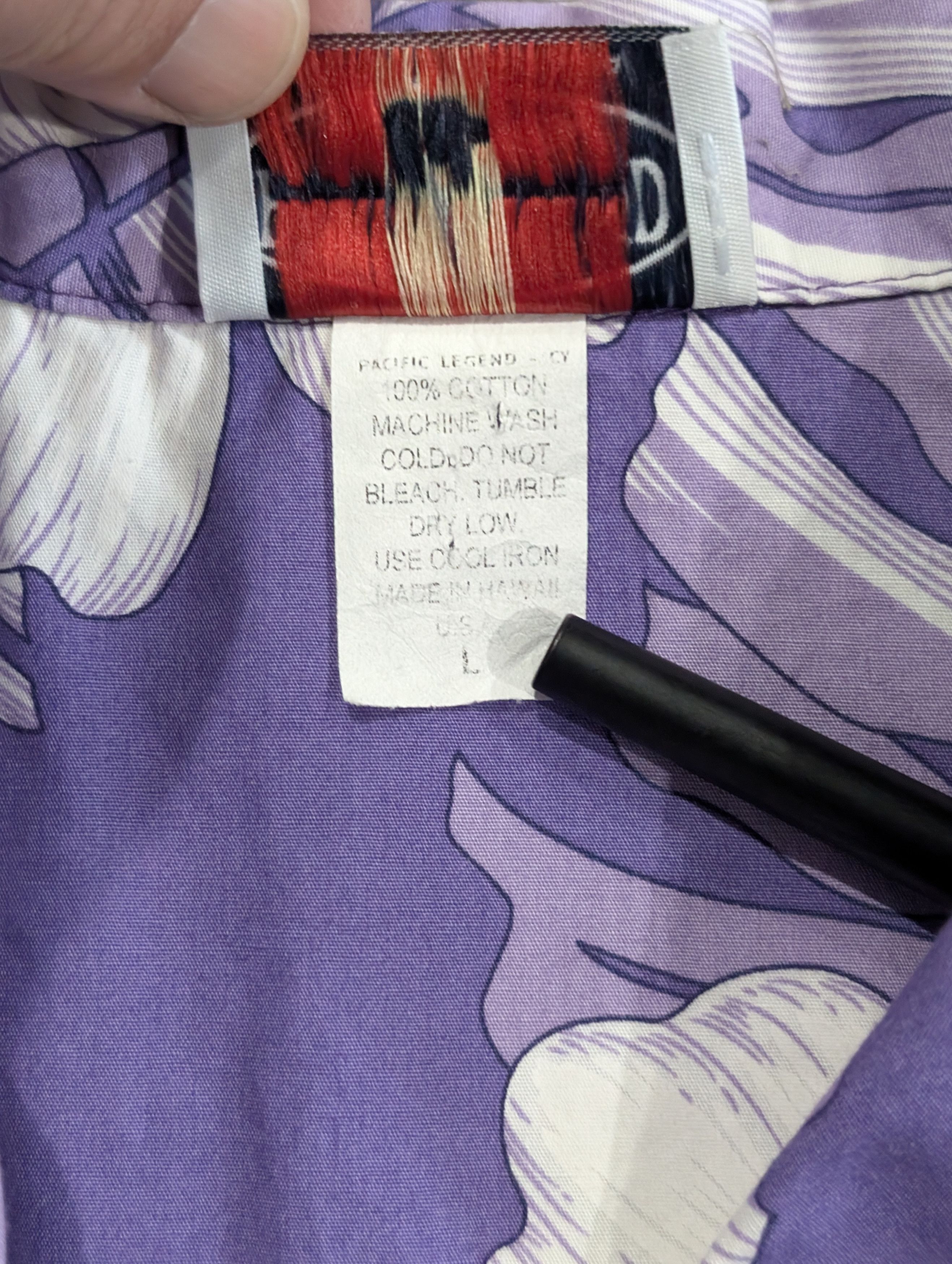 Vintage Vintage Pacific Legends Purple floral Hawaiian shirt SIZE L Size US L / EU 52-54 / 3 - 4 Thumbnail