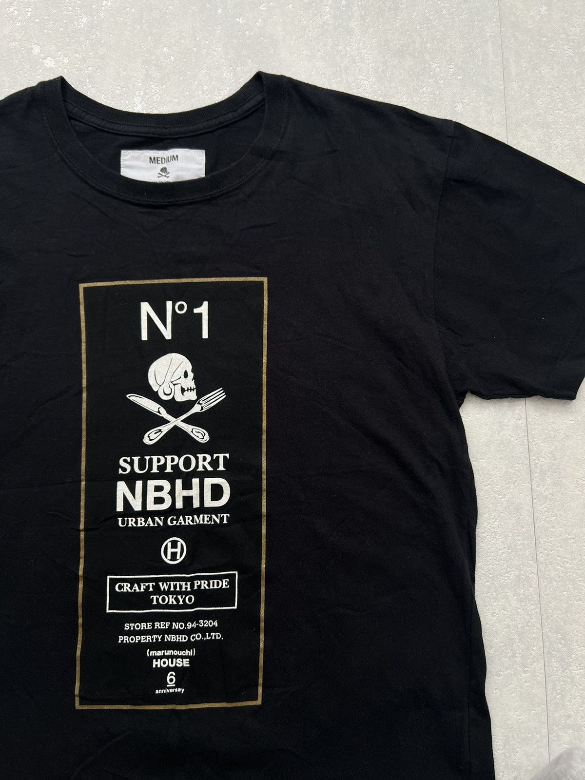 Neighborhood NEIGHBORHOOD RARE RETRO SKULL SUPPORT NBHD TEE Y2K VINTAGE Size US M / EU 48-50 / 2 - 3 Thumbnail