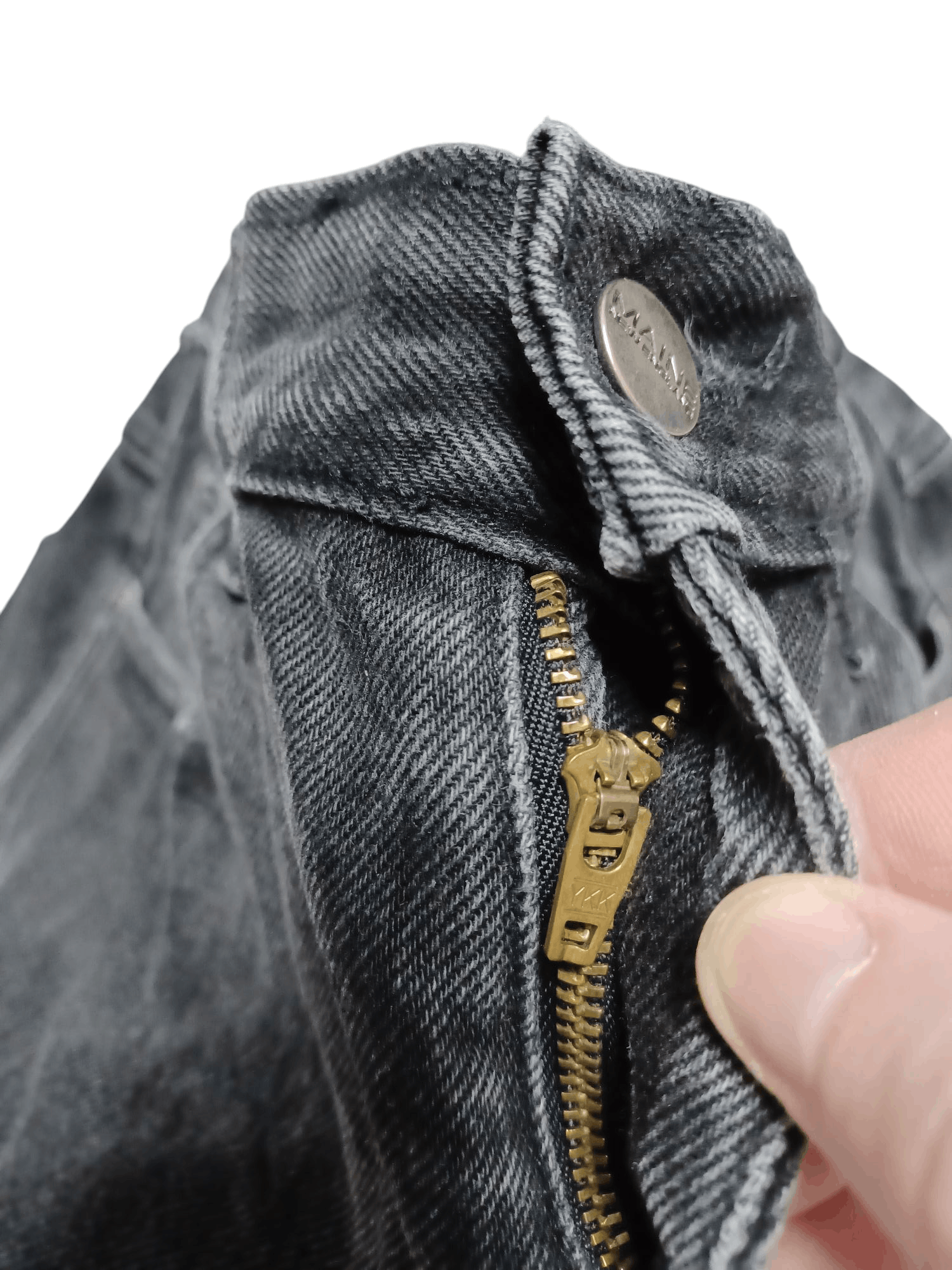 Other FIRE VINTAGE 90S BLACK WASHED HEAVY COTTON WIDE JEANS DENIM Size US 34 / EU 50 - 3 Thumbnail