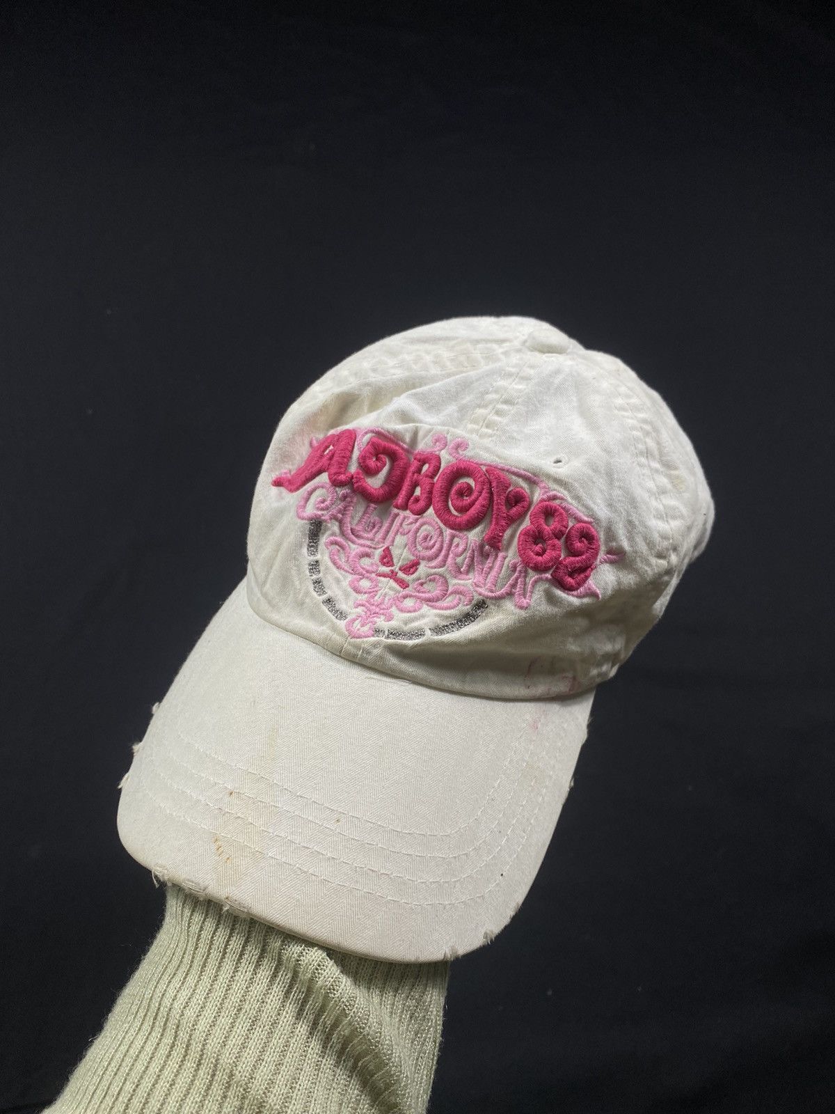 20471120 Bad Boy Ghotic Skull Studded Hat Distressed ifsix lgb style Size ONE SIZE - 1 Thumbnail