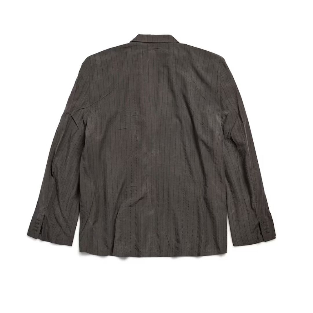 Balenciaga o1w1db10126 Tailored Jacket in Dark Grey Size US XL / EU 56 / 4 - 2 Thumbnail