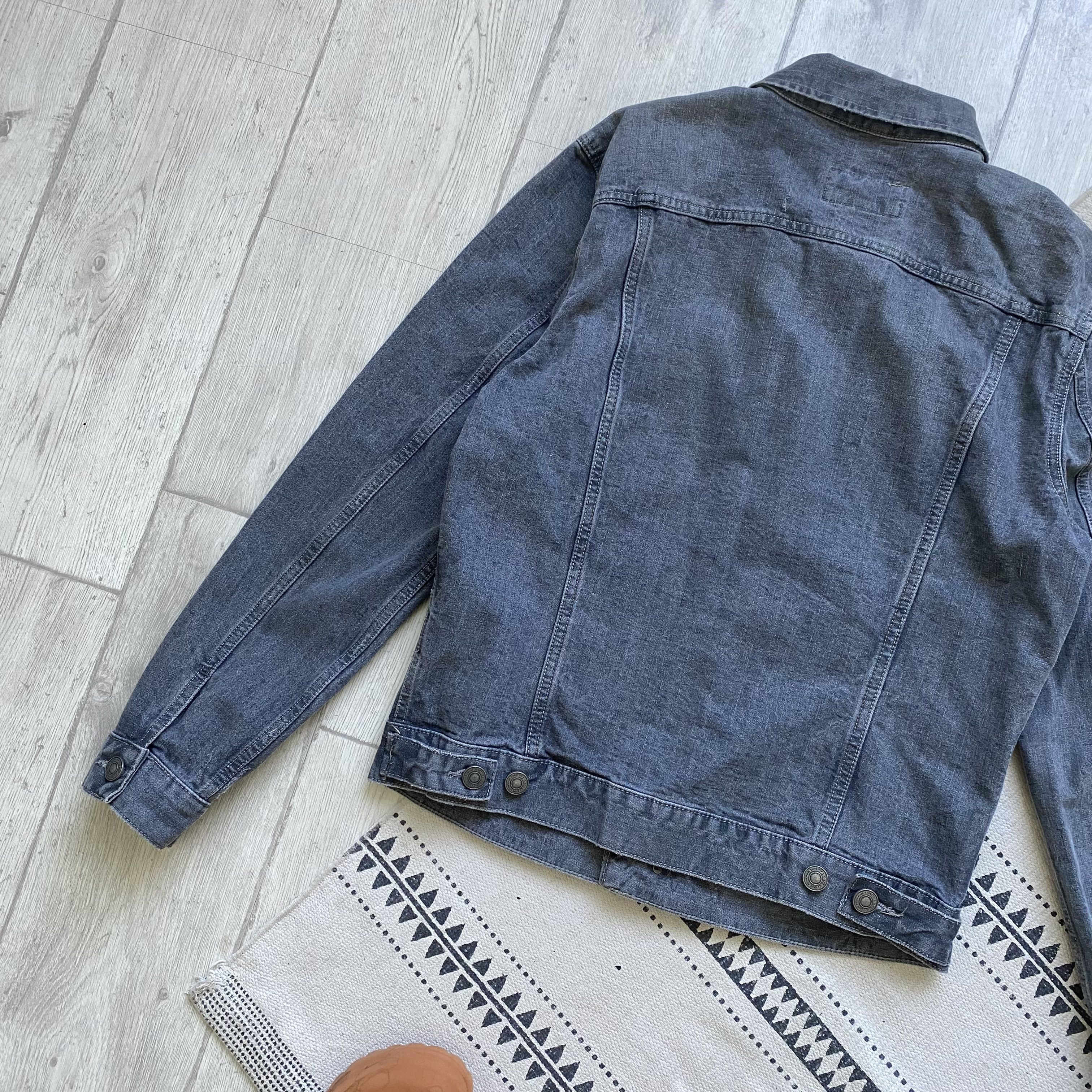 Allsaints ALLSAINTS Denim jacket Trucker Dark Gray jeans Size US M / EU 48-50 / 2 - 11 Thumbnail