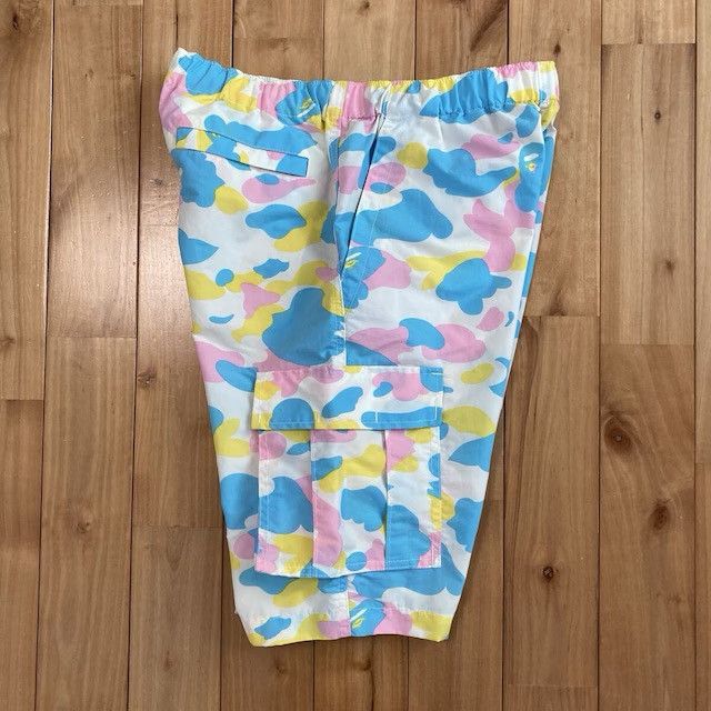Bape BAPE Multi camo Nylon Cargo Shorts cotton candy camo ★size S Size US 30 / EU 46 - 2 Thumbnail