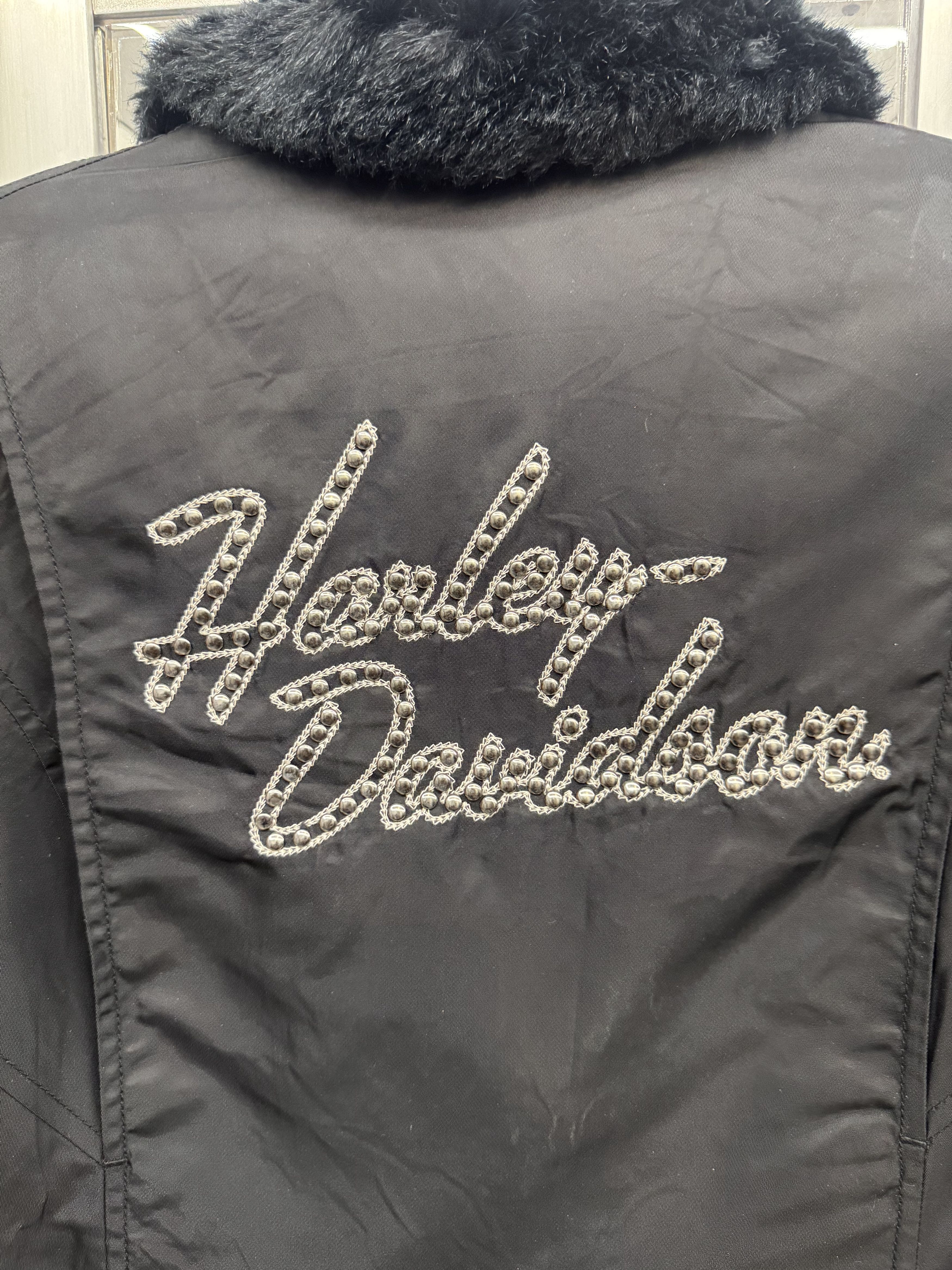 Harley Davidson Y2K Moto Jacket Size M / US 6-8 / IT 42-44 - 9 Thumbnail