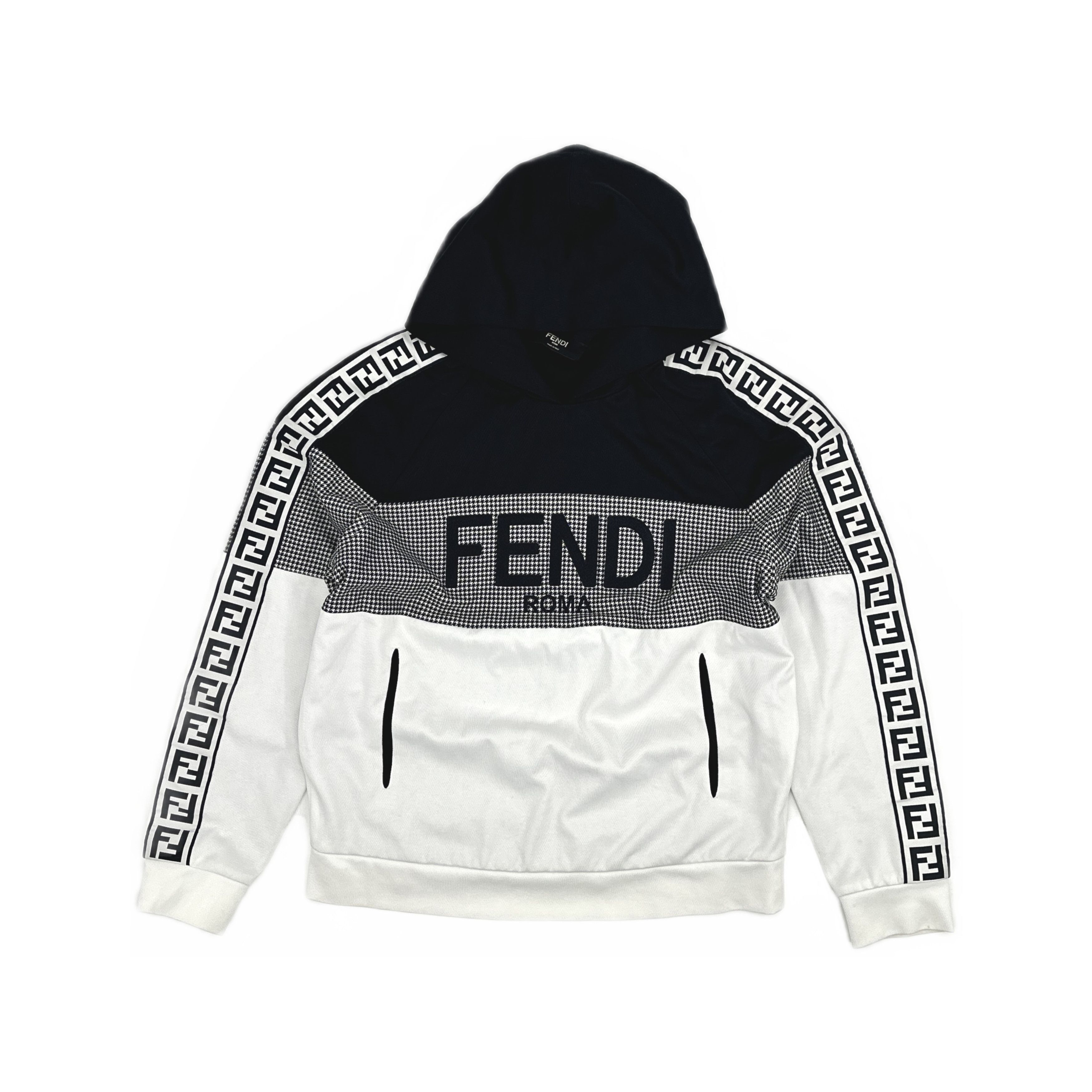 Fendi Fendi Logo Print Color Block Hoodie Size S Size US S / EU 44-46 / 1 - 1 Thumbnail