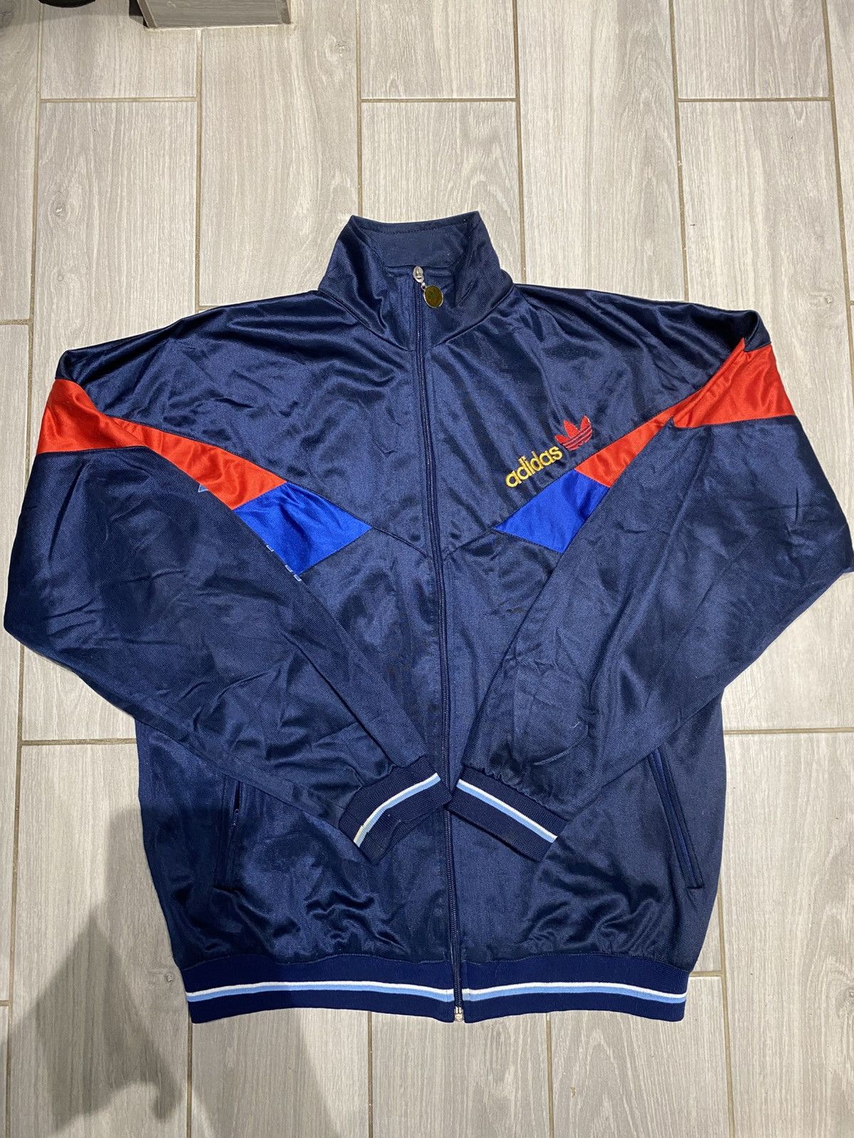 Adidas Very vintage Olympic jacket adidas 70s made in USA rare Y2K Size US L / EU 52-54 / 3 - 1 Thumbnail