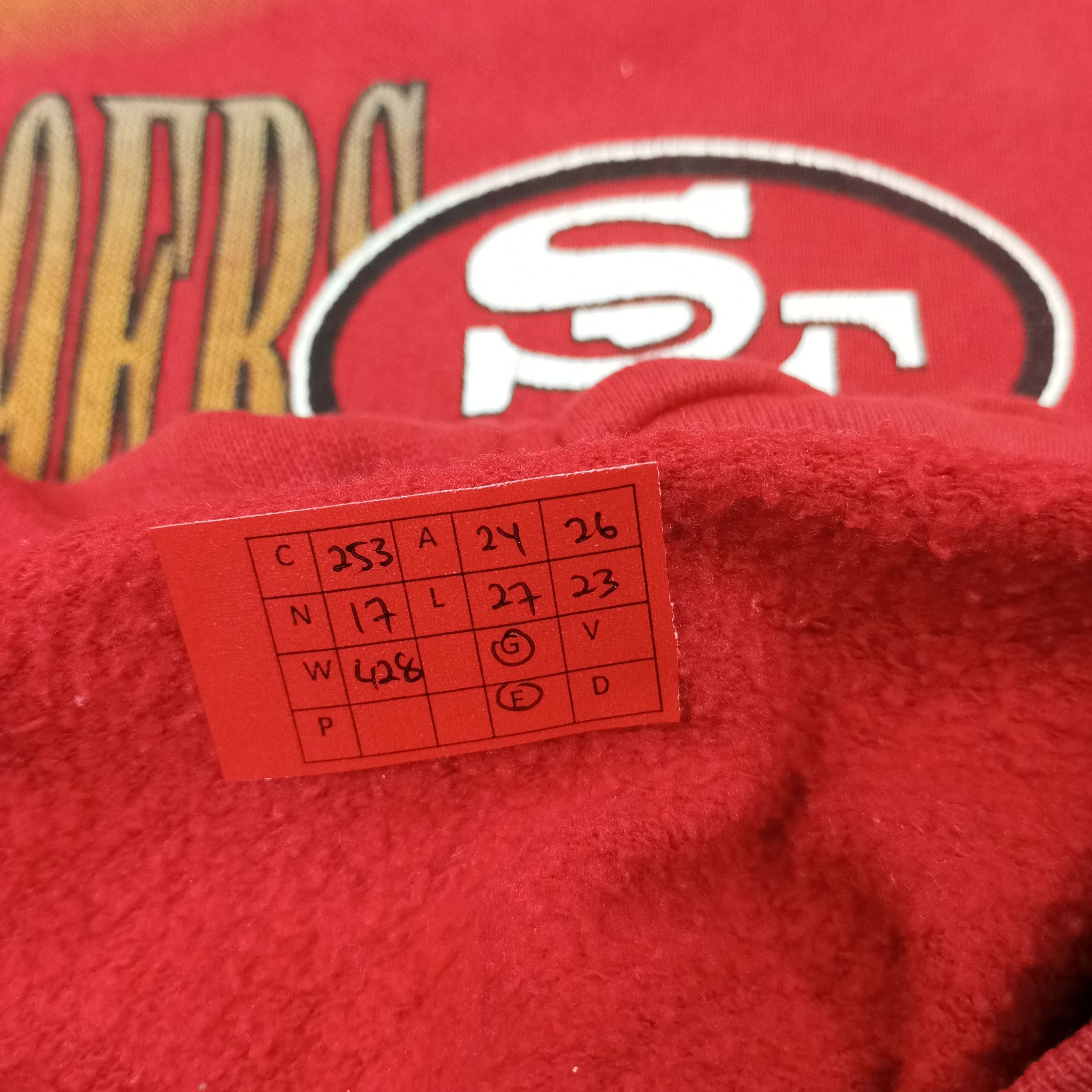 NFL San Francisco 49ers Football Team Vintage Sweatshirt c253n17 Size US L / EU 52-54 / 3 - 13 Thumbnail