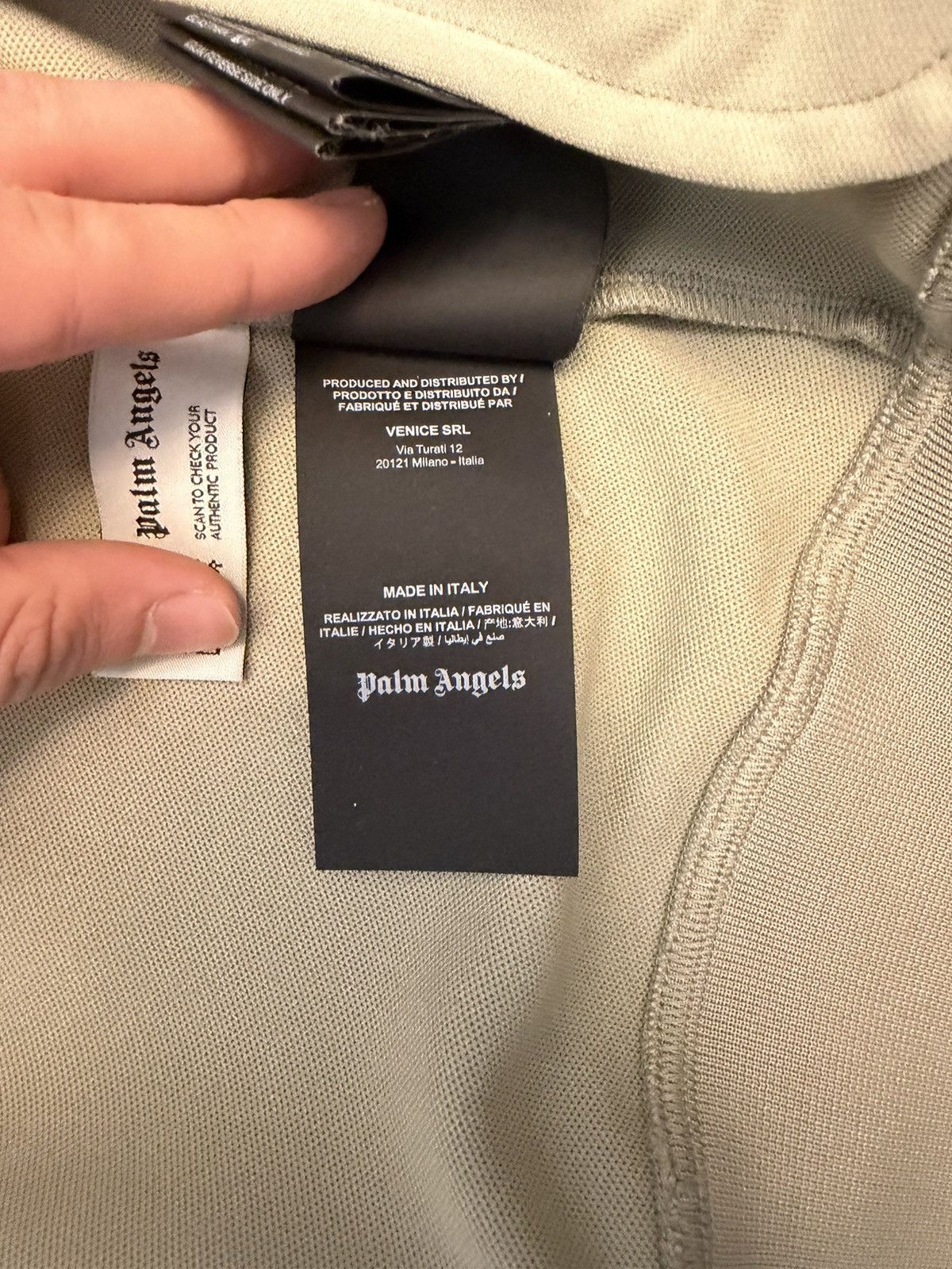 Palm Angels Palm Angels Track Zip Beige New Collections Size US XL / EU 56 / 4 - 8 Thumbnail
