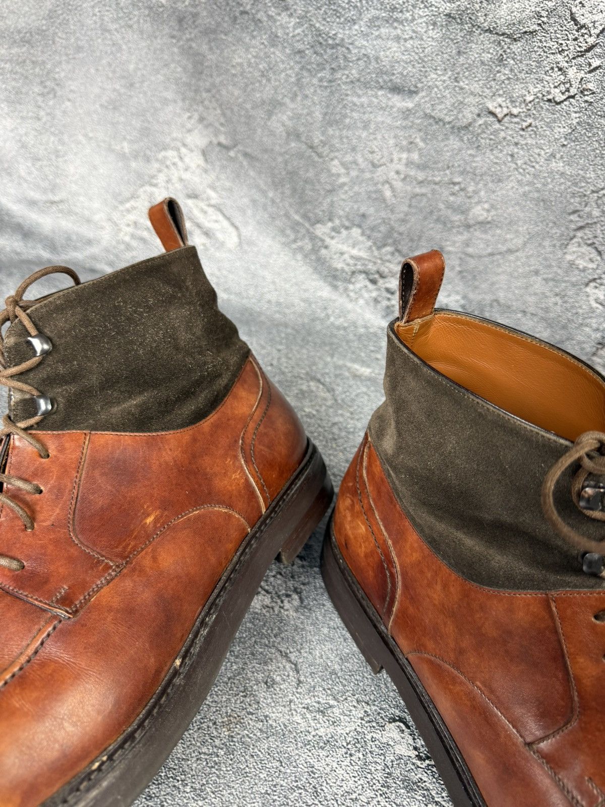 Ermenegildo Zegna zegna ermenegildo couture leather boots shoes lace up Size US 13 / EU 46 - 13 Thumbnail