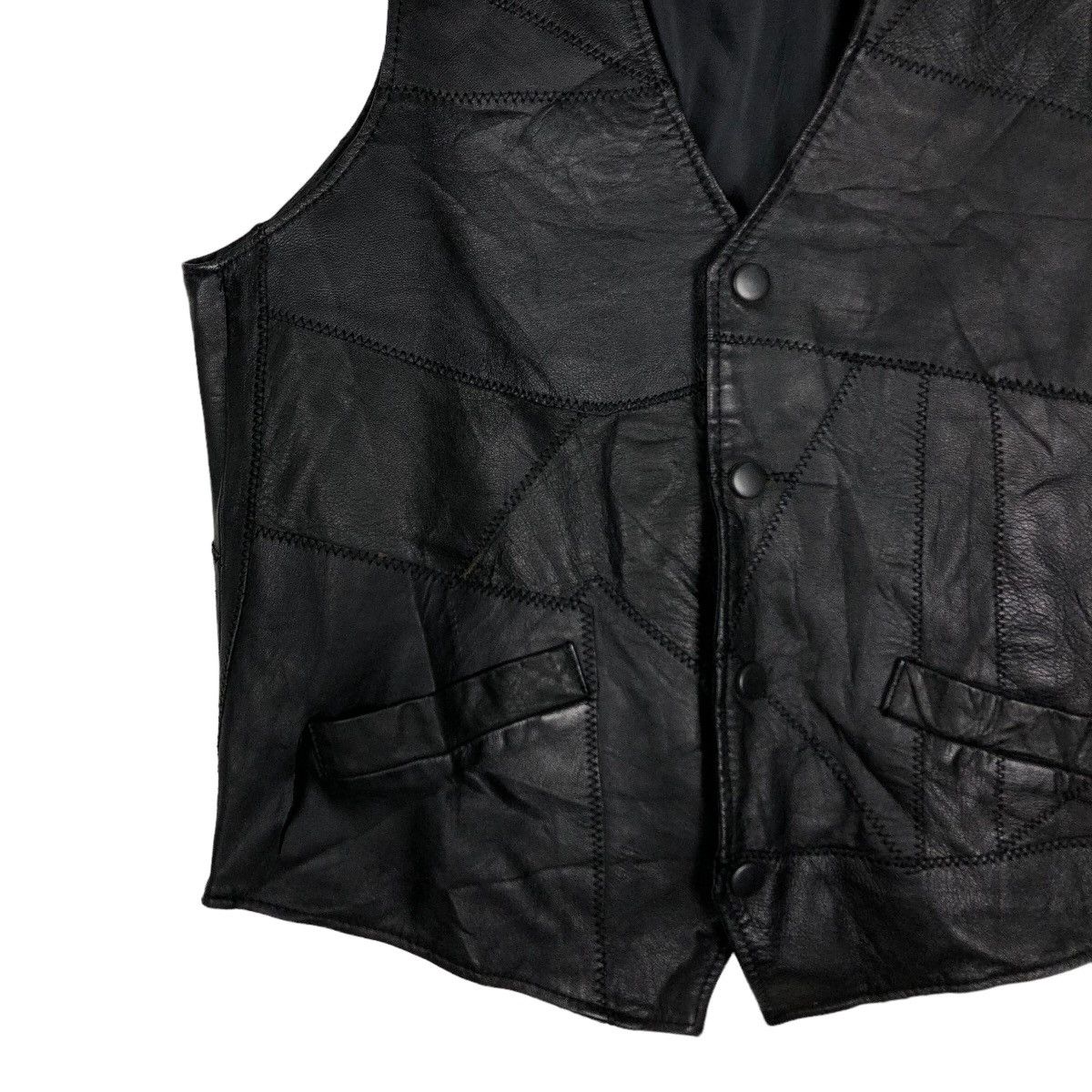 Japanese Brand 🔥90’s Soft Leather Riot Riot Vest Biker Wear Issey Miyake Size US M / EU 48-50 / 2 - 3 Thumbnail