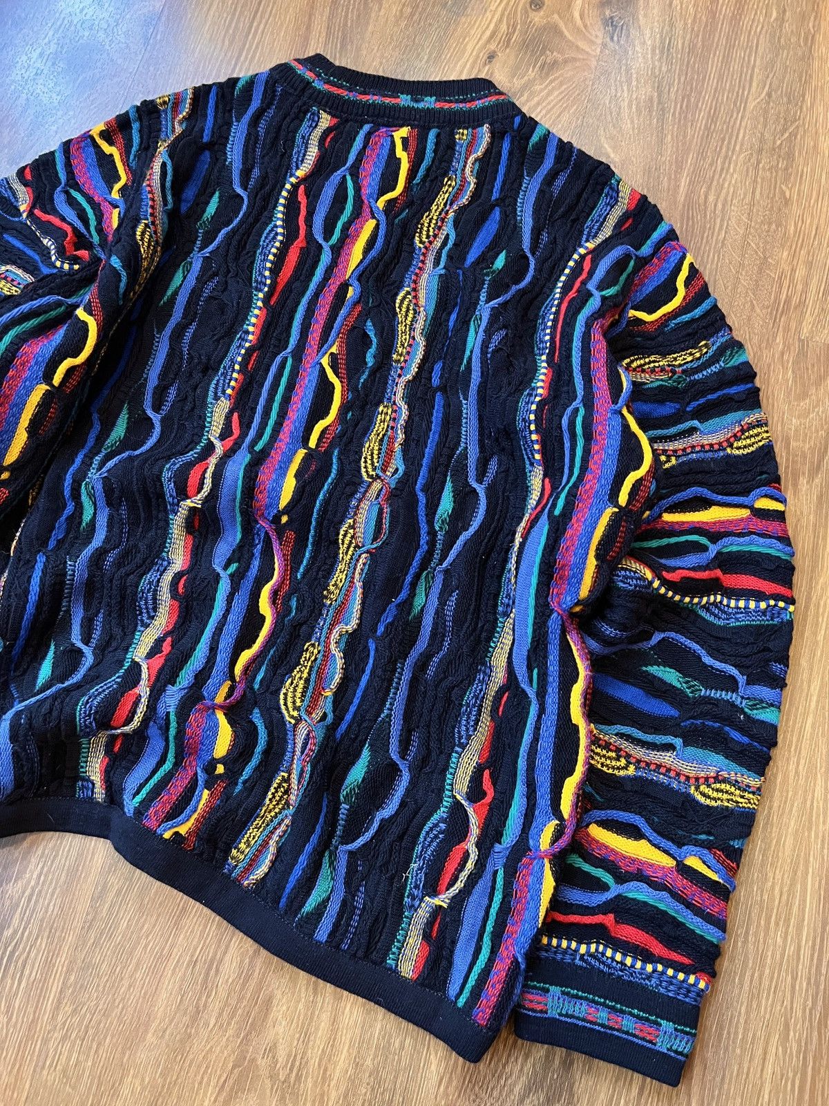 Coogi Rare Coogi 3D Knit / Sweater (Black/Blue/Red/Yellow) Size US M / EU 48-50 / 2 - 6 Thumbnail