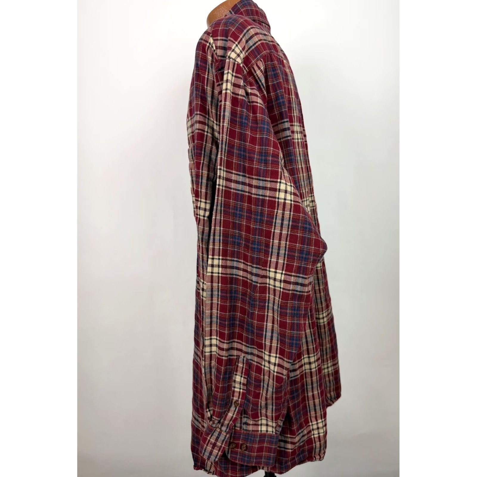 Roundtree & Yorke VINTAGE Roundtree & Yorke Portuguese Flannel Shirt Men 3XL TALL Red Plaid Button-Up Size US XXL / EU 58 / 5 - 5 Thumbnail
