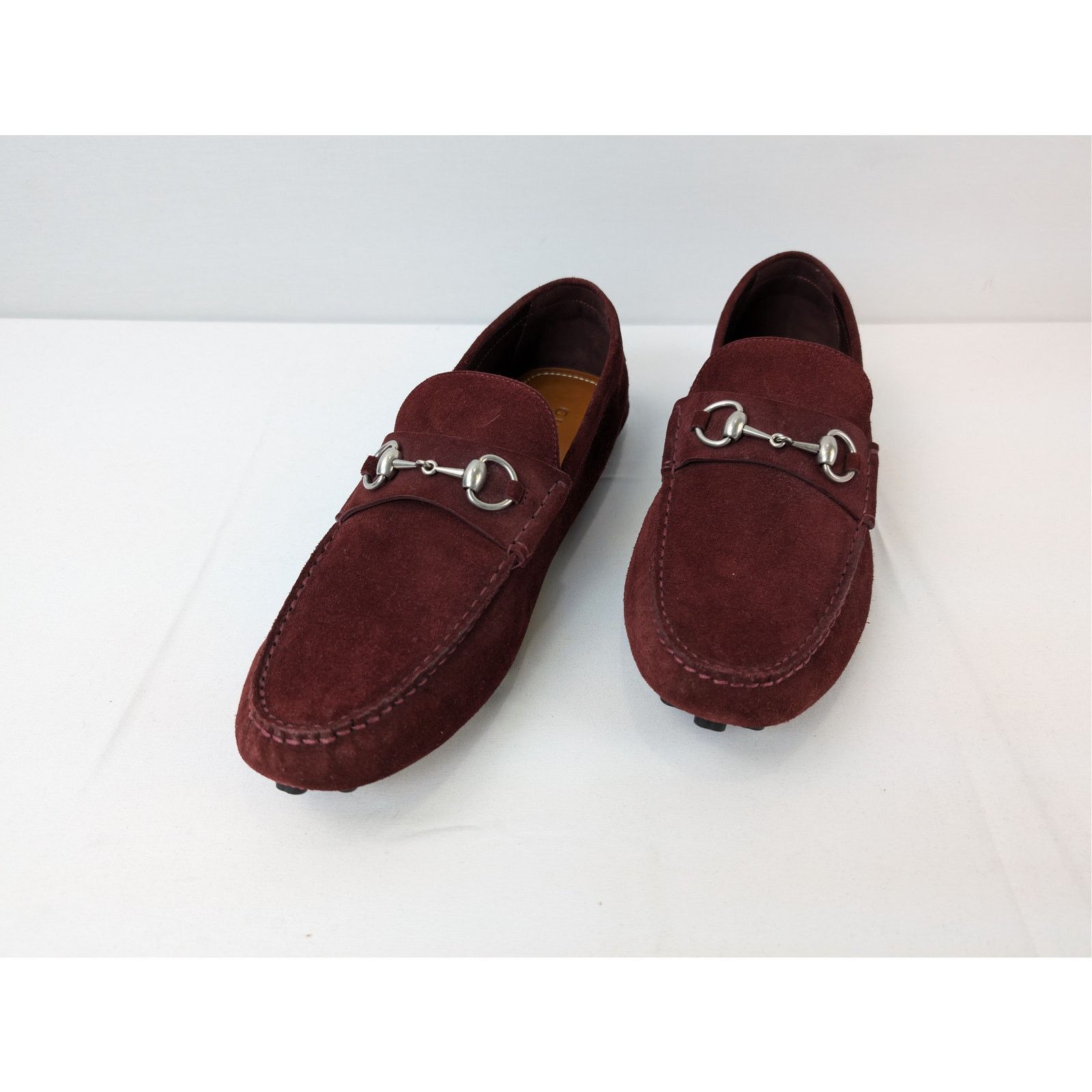 Gucci o1rshd1 Moccasin Leather Suede Sweet Loafers Shoe boots Size US 11.5 / EU 44-45 - 8 Thumbnail