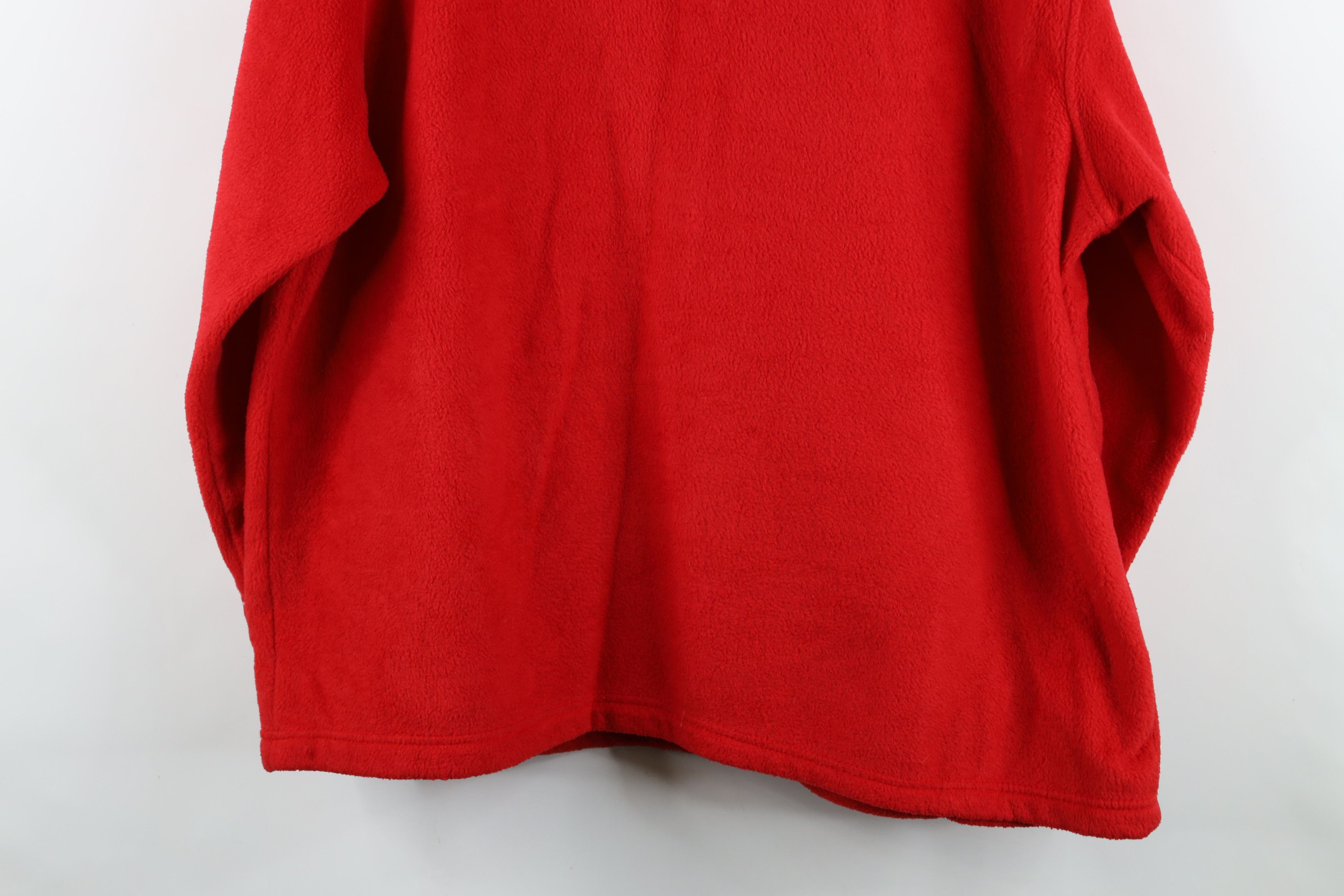 Disney Vintage Y2K Disney Mickey Mouse Full Zip Fleece Hoodie Red Size 3XL / US 20-22 - 15 Thumbnail