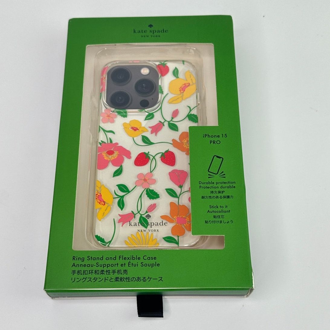 Kate Spade Kate Spade Strawberry Garden Case iPhone 15 Pro Size ONE SIZE - 1 Thumbnail