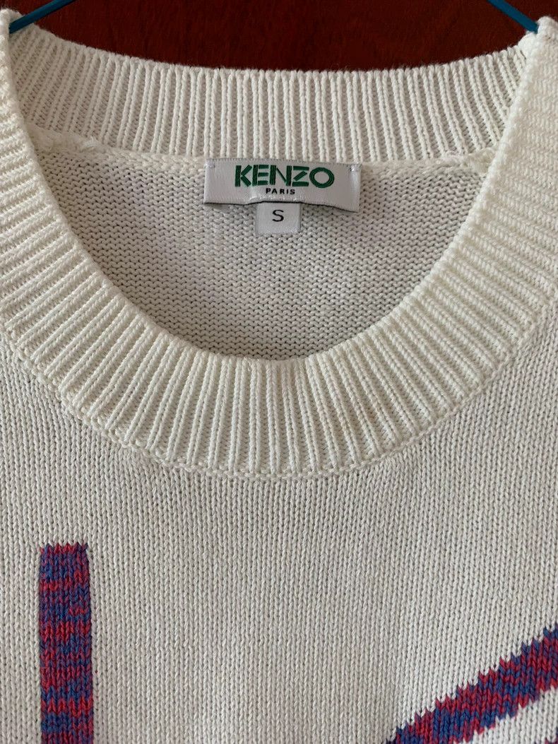 Kenzo KENZO White sweater Size S / US 4 / IT 40 - 2 Thumbnail